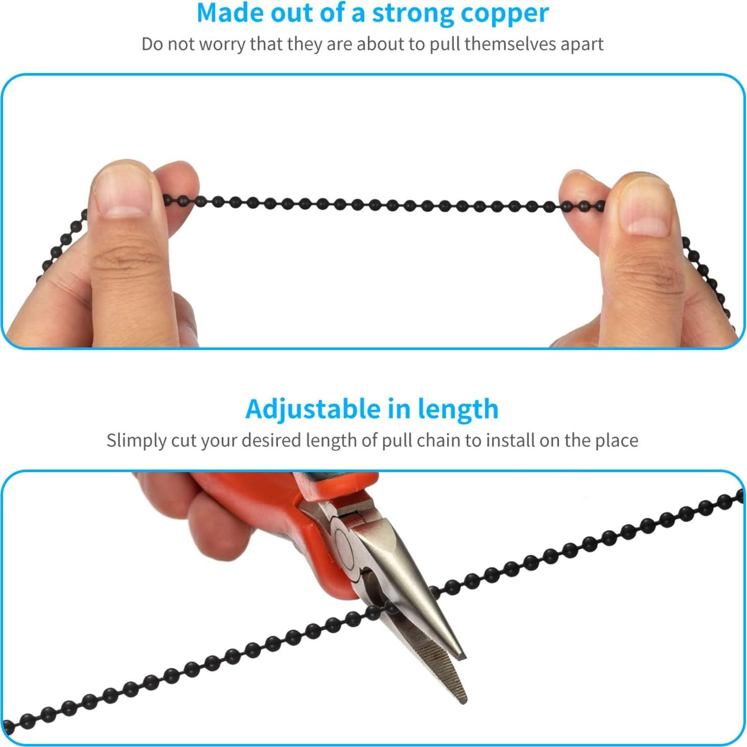 Juego de Cadenas de Tirar para Ventilador ELFCAB 4 Piezas