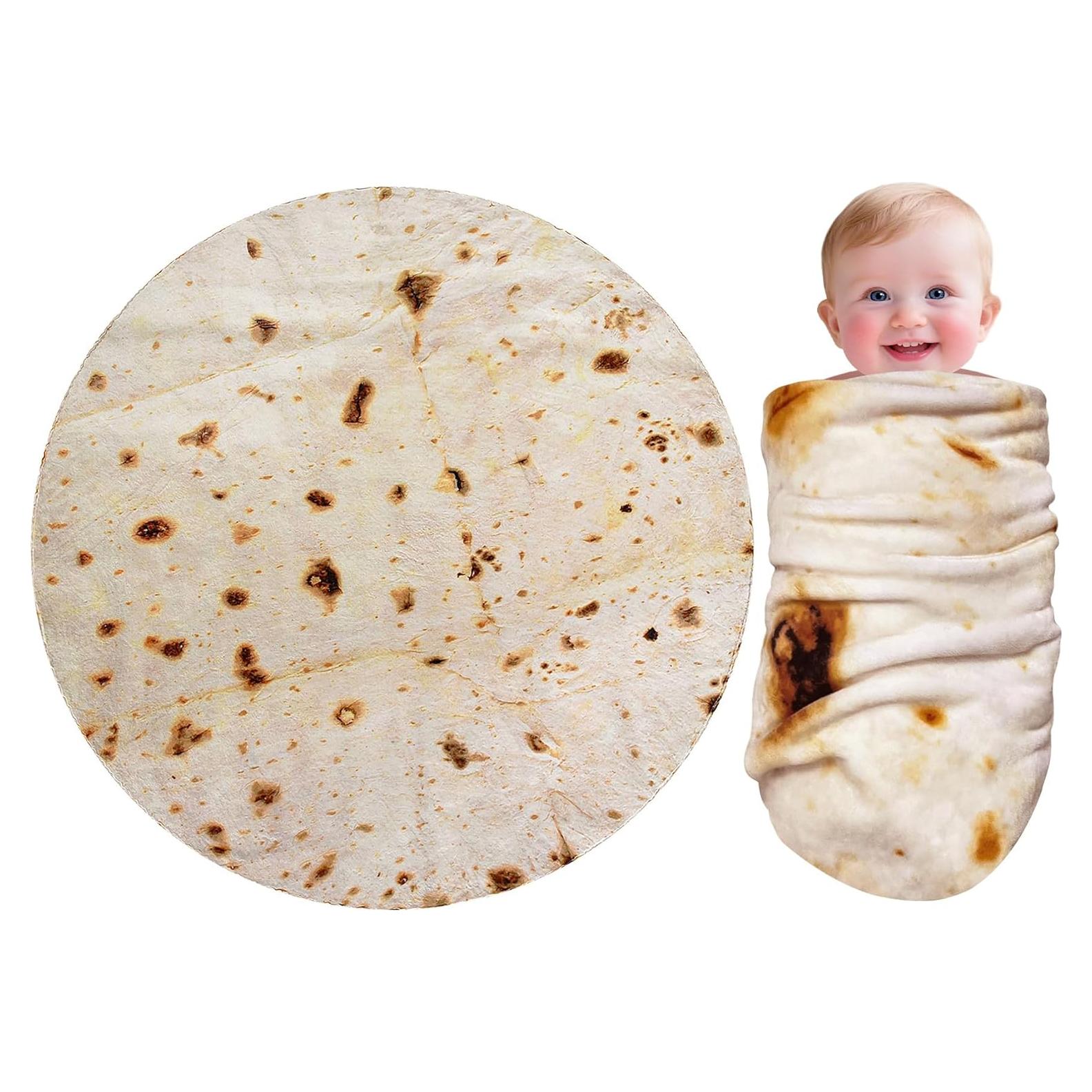 Manta Envueltos para Bebés CASOFU Beige 91.44 cm Franela 285 GSM