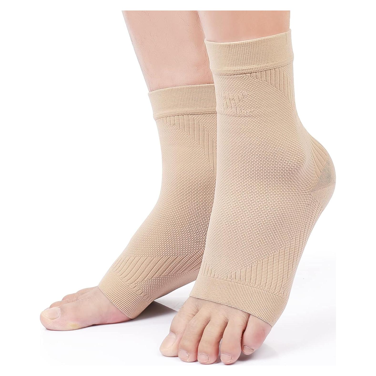 Faja de Compresión para Tobillo KEKING Beige - Soporte Médico