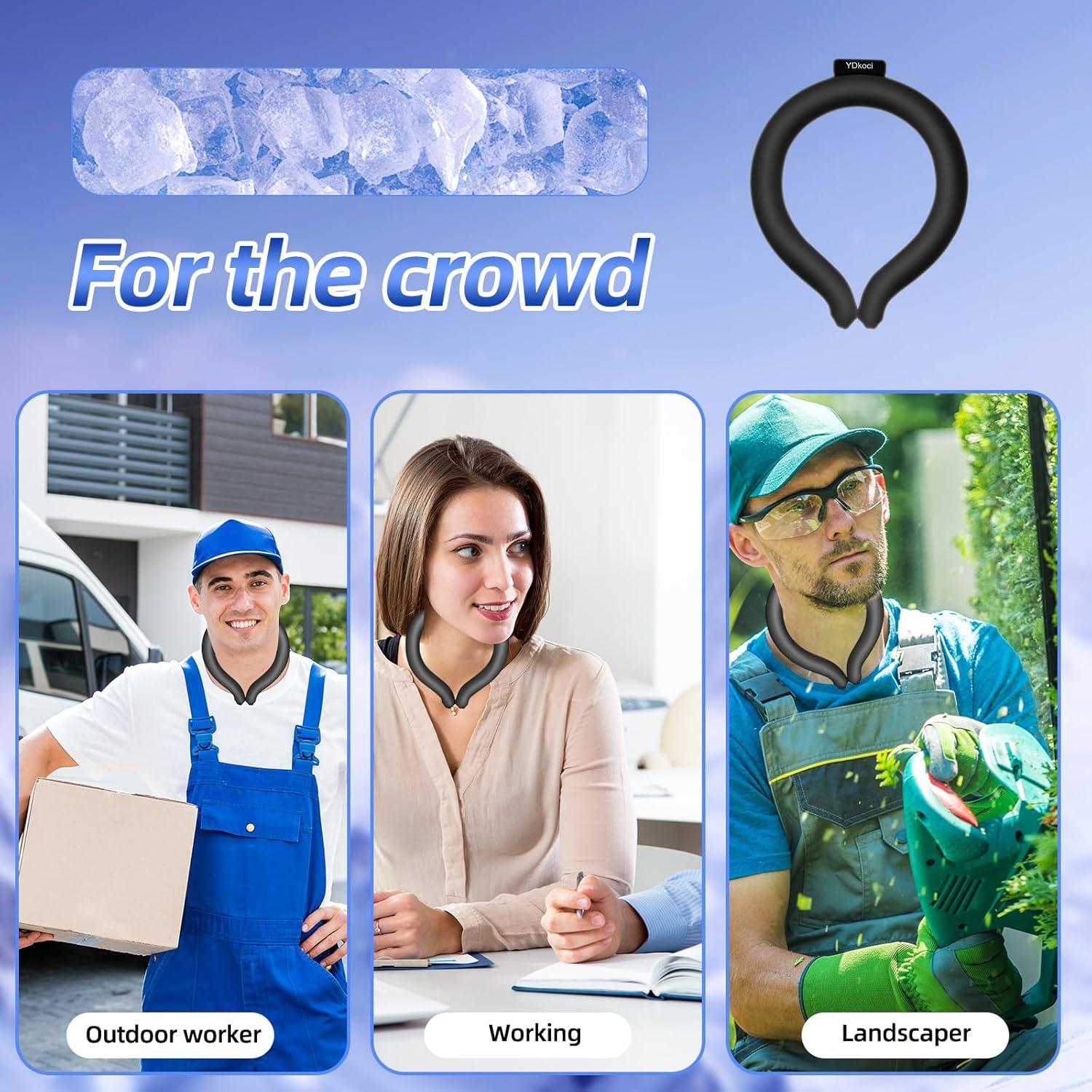 Tubo de Enfriamiento para Cuello YDkoci Negro Reutilizable