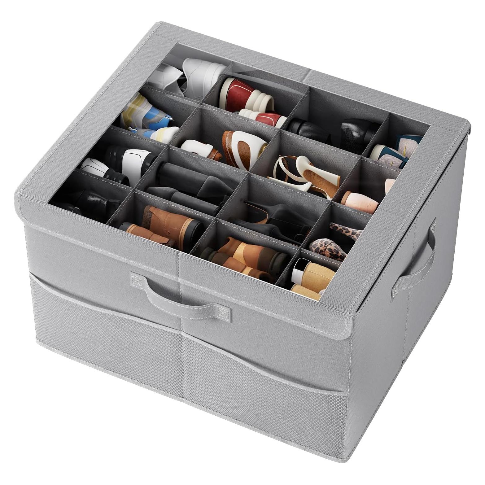 Organizador de Zapatos PHINOX Gris para Closet, 32 Pares