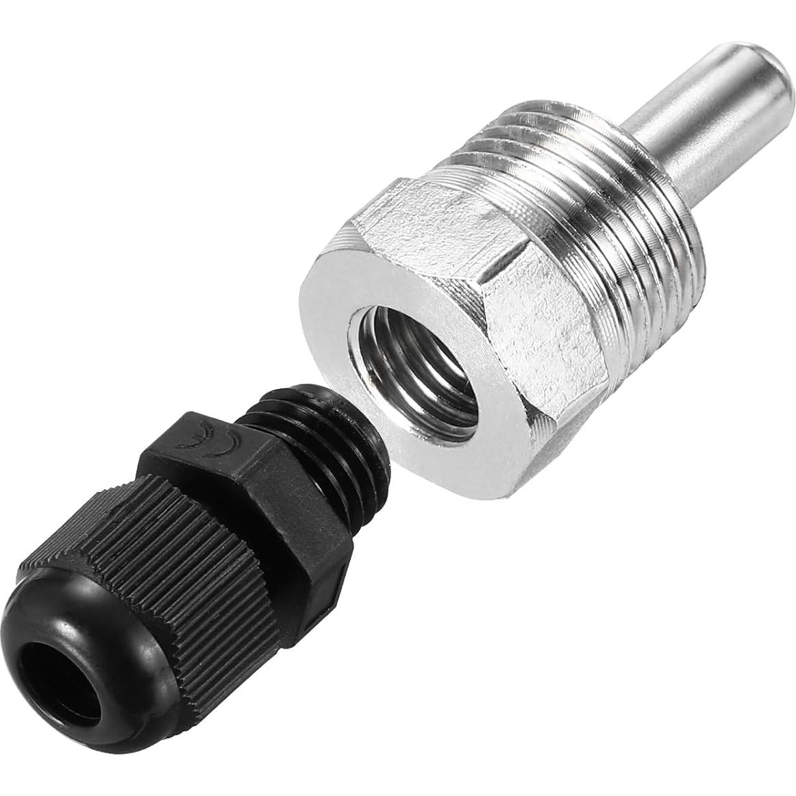 Termopar Sin Soldadura uxcell G1/2 Acero Inoxidable 30mm Negro