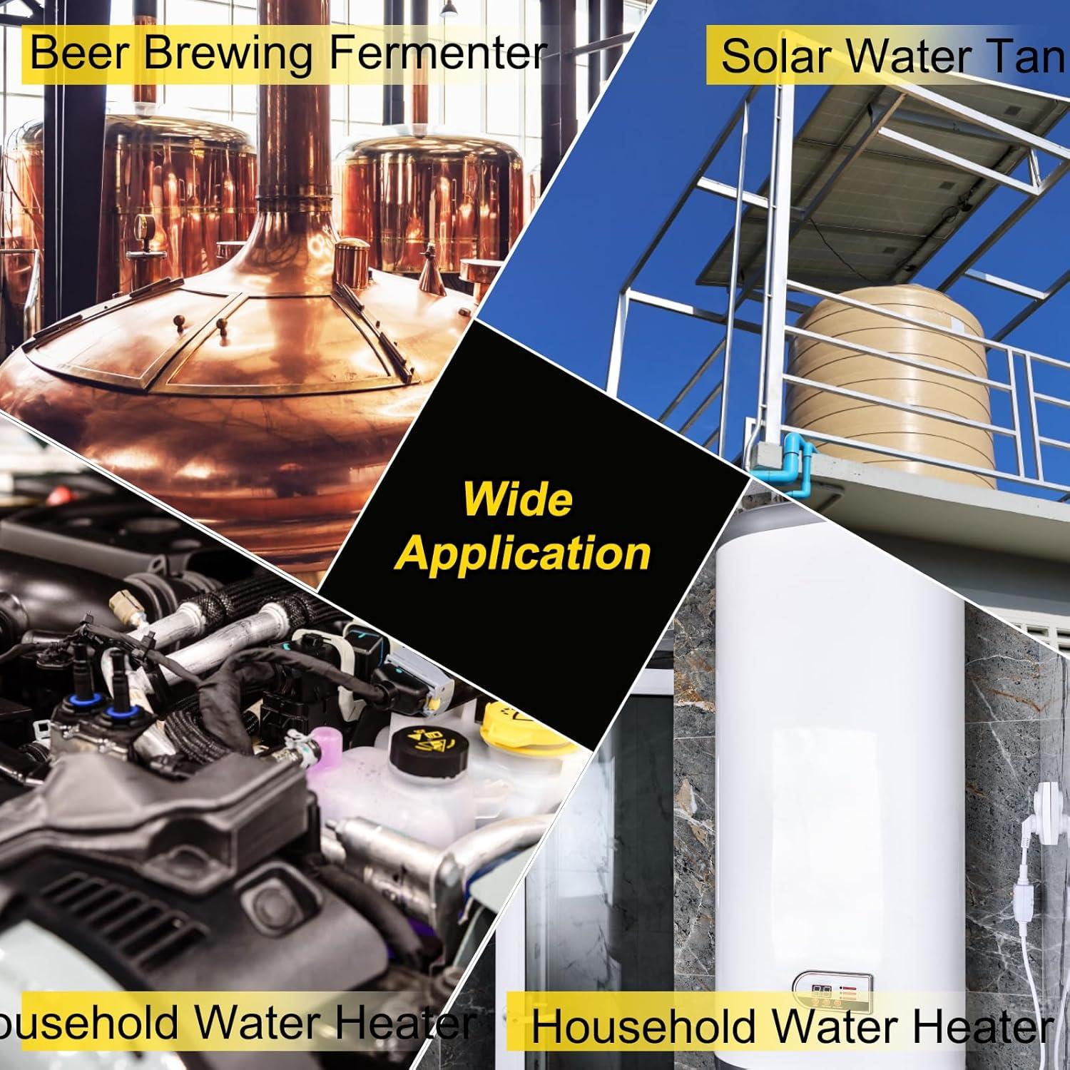 Termopar Sin Soldadura uxcell G1/2 Acero Inoxidable 30mm Negro