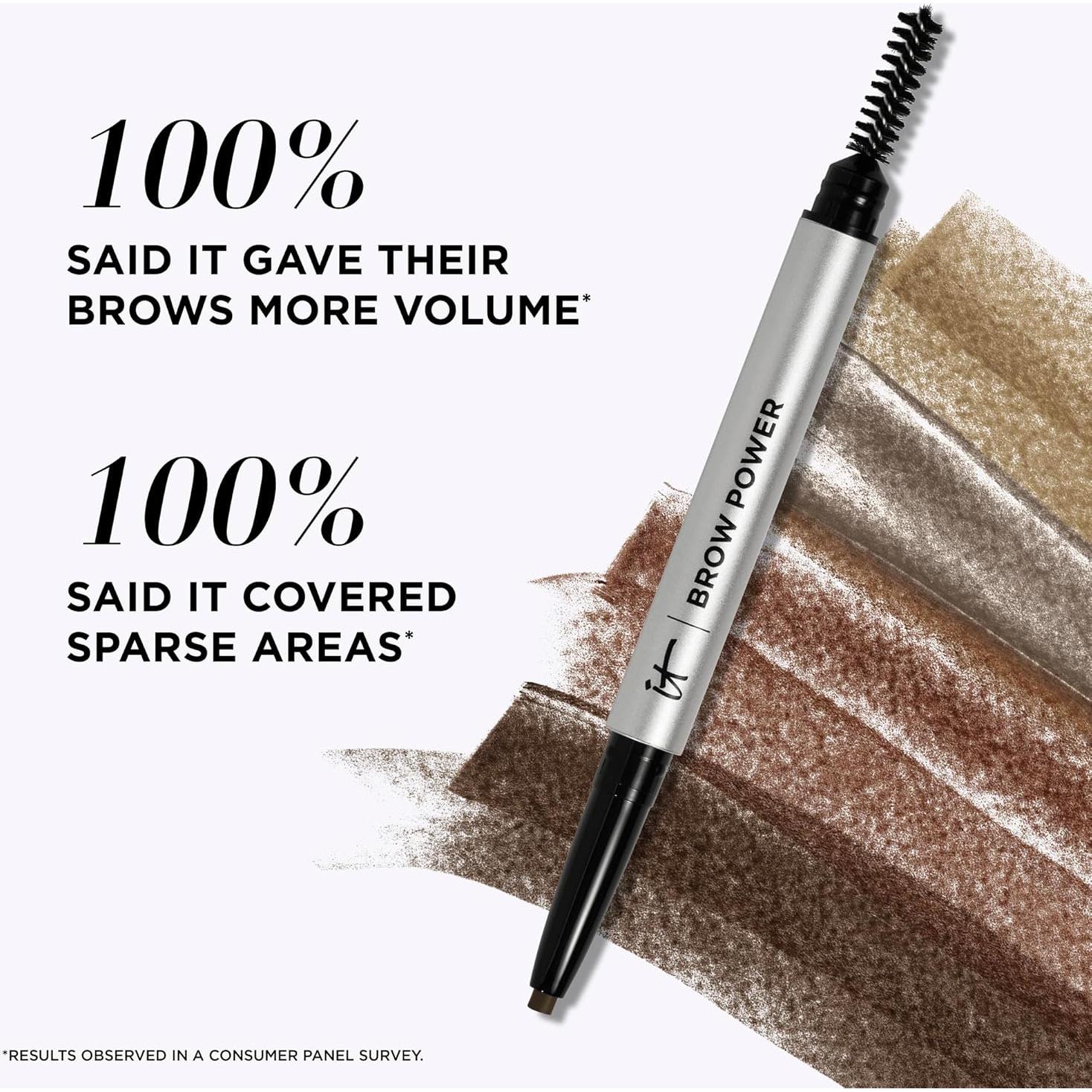 Lápiz de Cejas IT Cosmetics Brow Power - Rubio Universal - Resistente al Agua