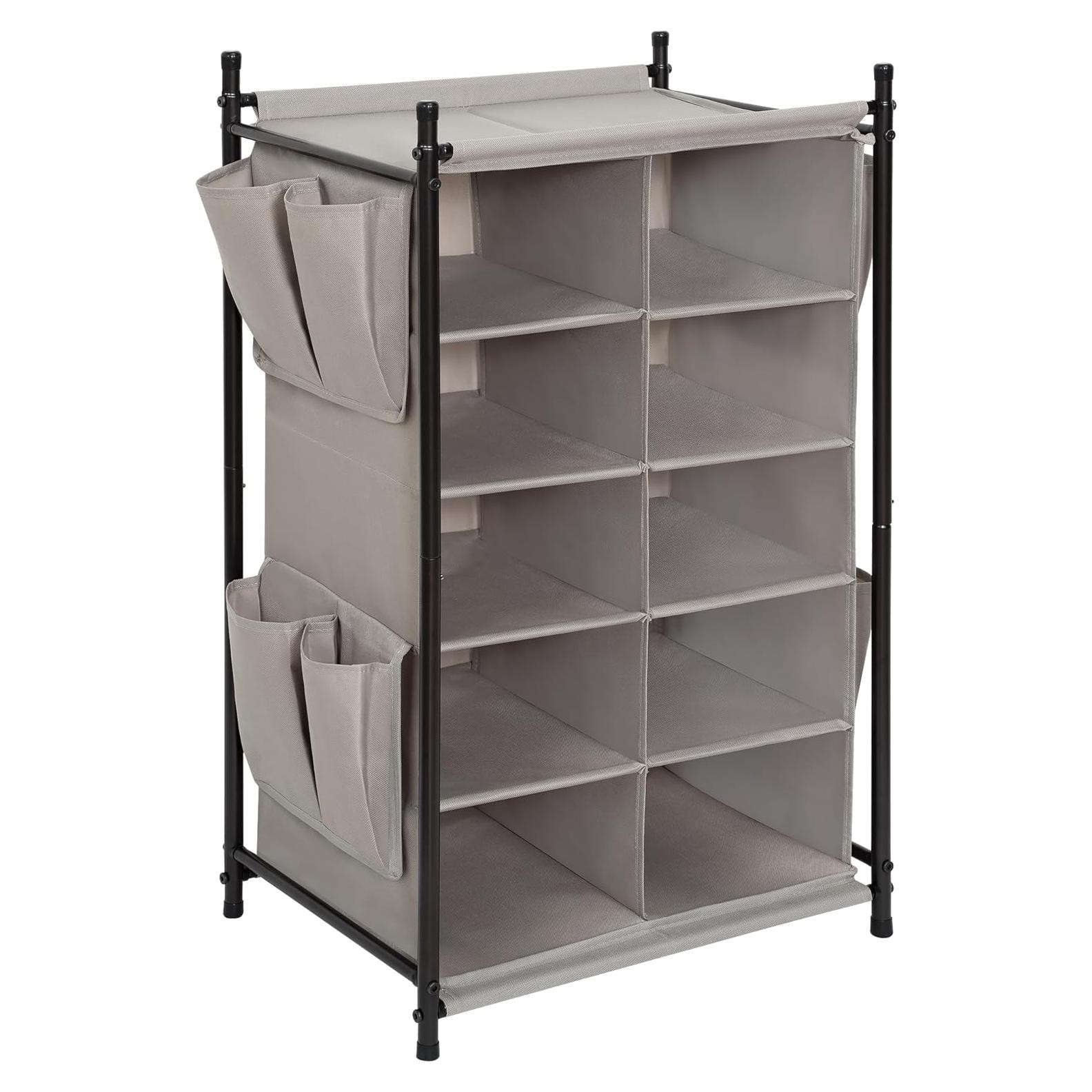 Organizador de Zapatos STORAGE MANIAC 10 Cubos Gris 81.3 cm