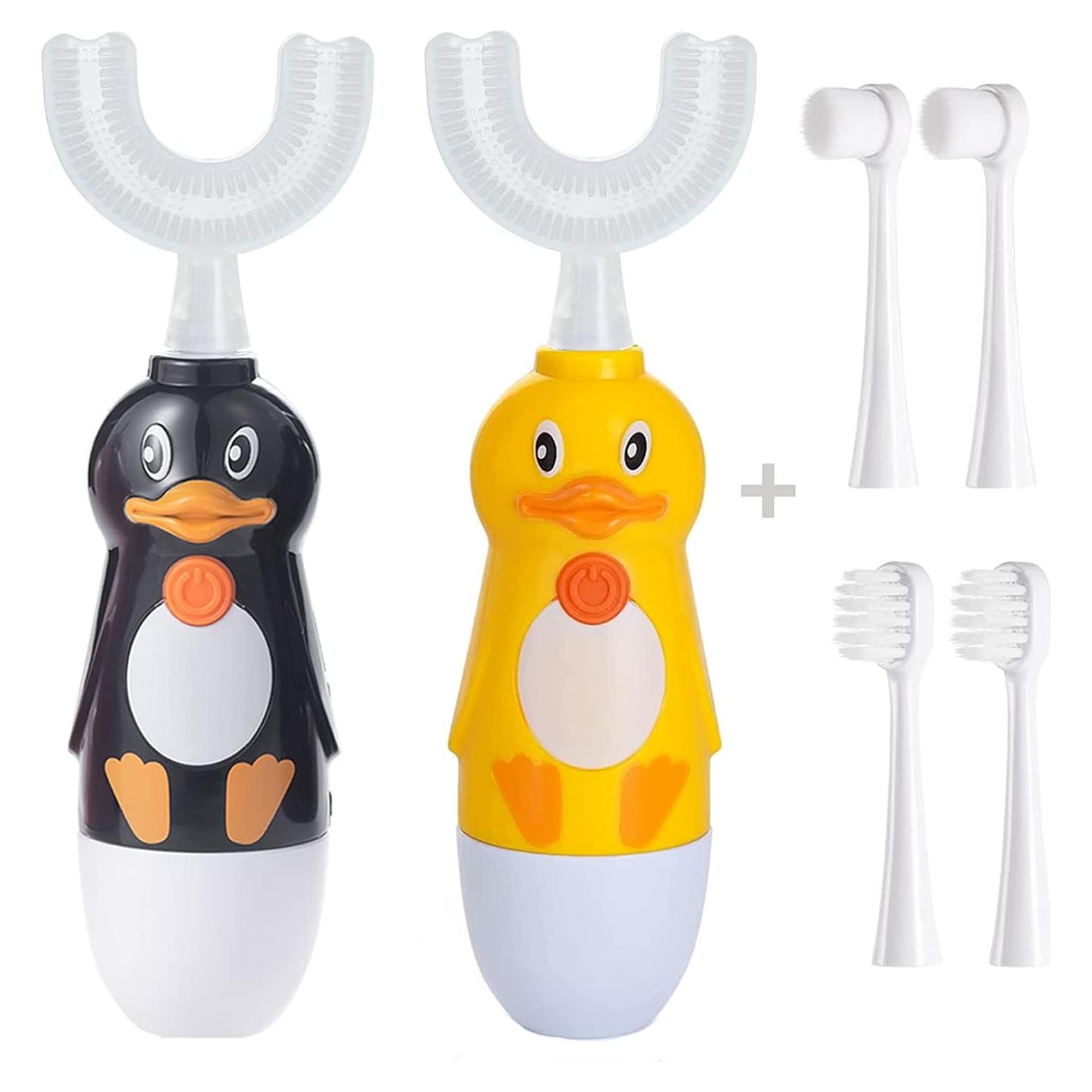 Cepillo de dientes eléctrico Caromolly U+2 para niños 2-6 años