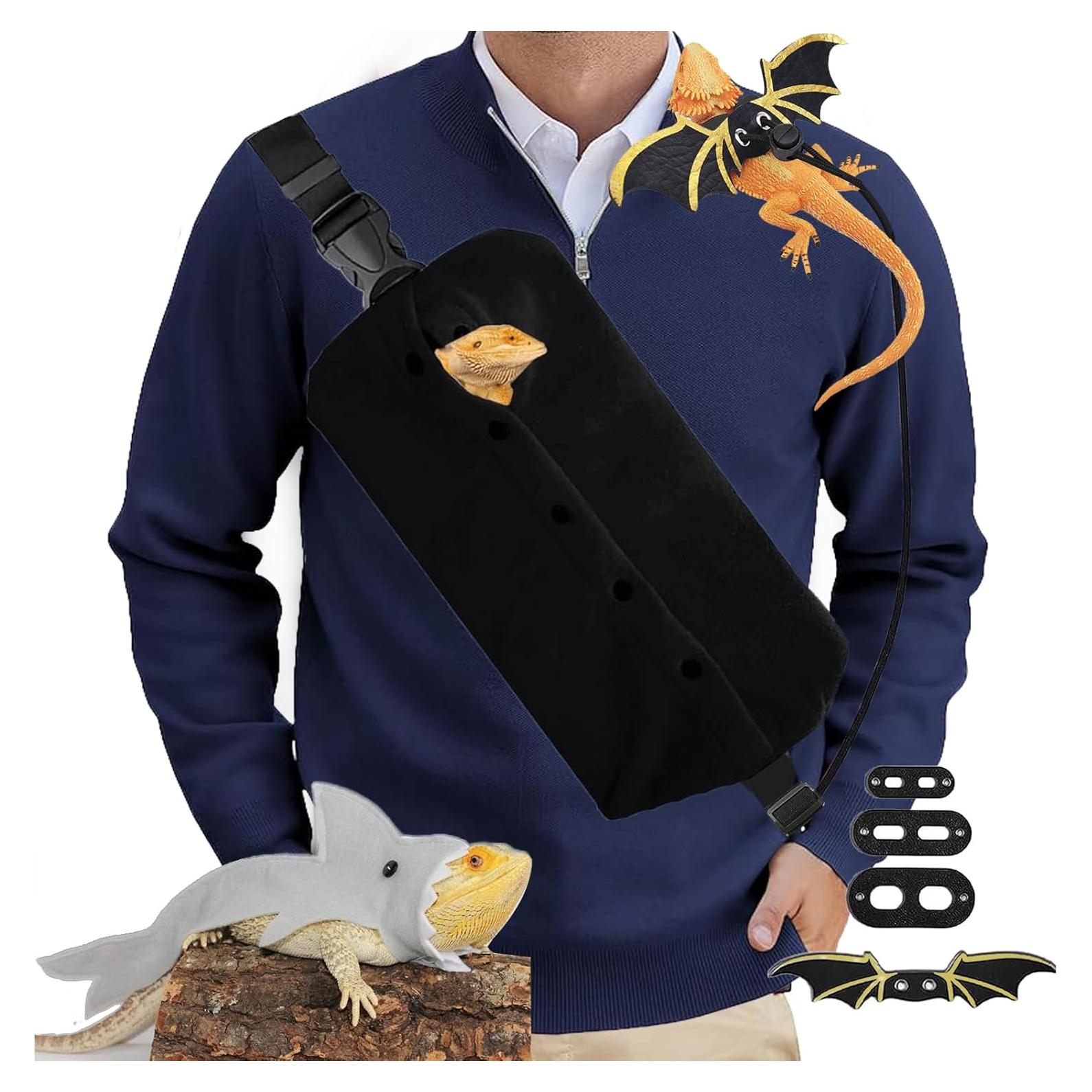 Juego de Transporte para Dragón Barbudo HNCH - Correa y Disfraz