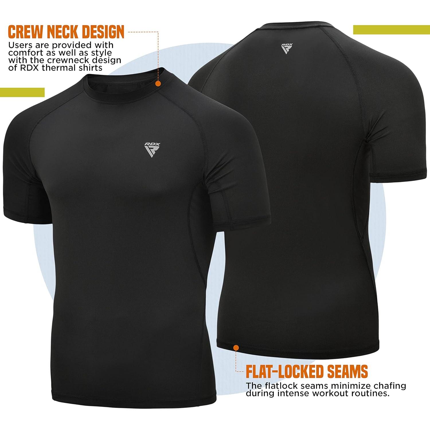 RDX Rash Guard Hombre 3XL Compresión Rápido Secado