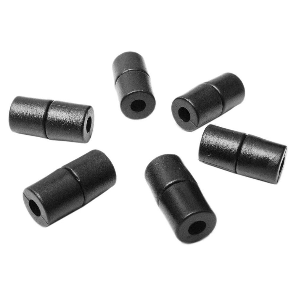 100 Hebillas de Plástico Negras CooBigo para Lanyards 20mm