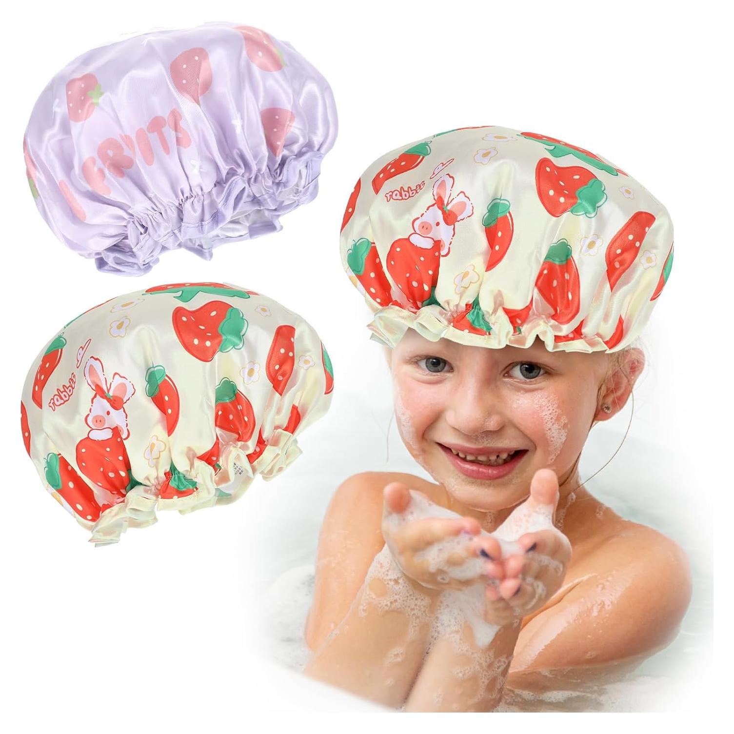 Gorros de Ducha Reutilizables para Niños Prasacco 2 Piezas