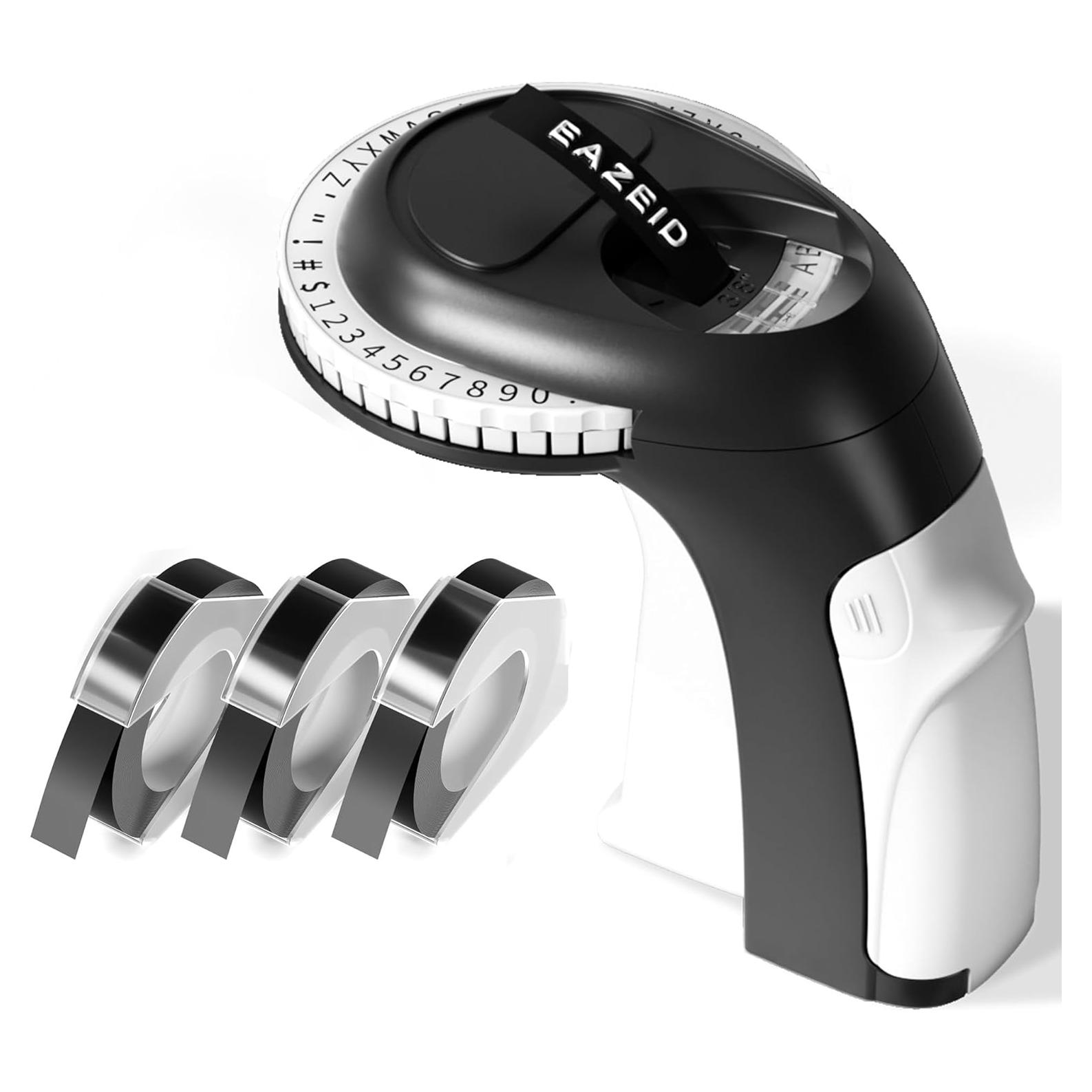 Fabricador de Etiquetas en Relieve EazeID Omega S Negro 3D