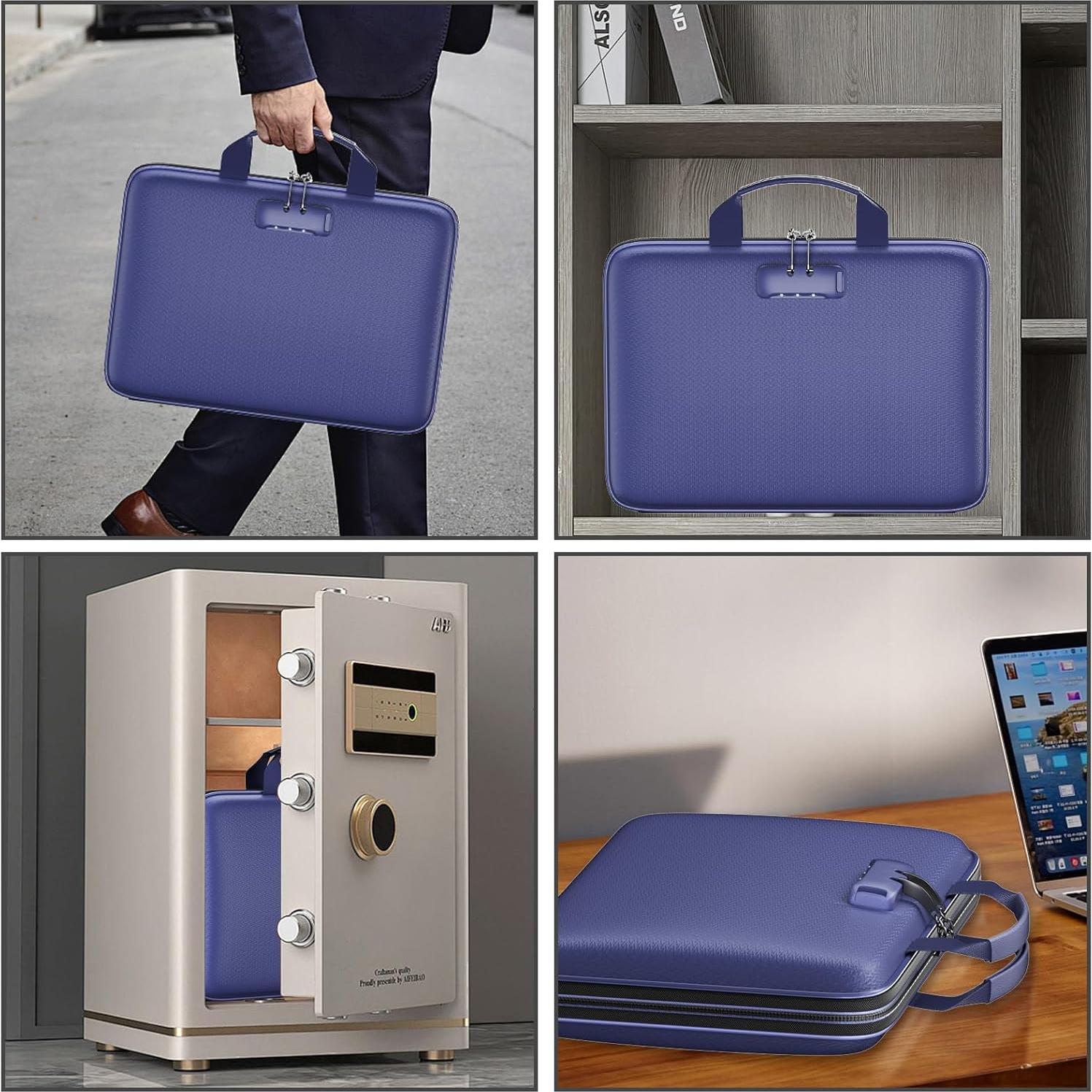 Organizador de Archivos Ignífugo ZOOPIP 13 Bolsillos Azul