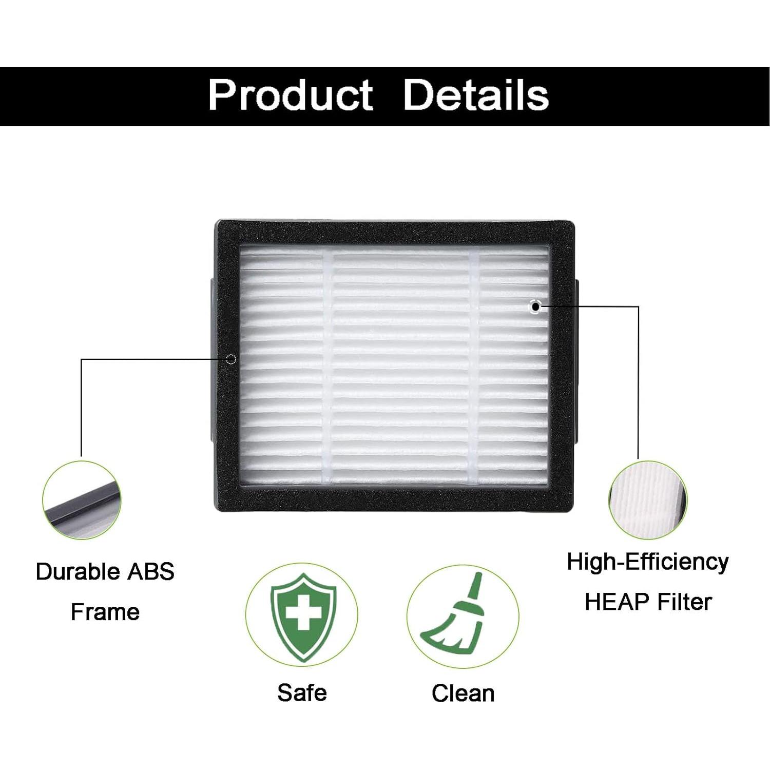 Kit de Reemplazo iRobot Roomba HyacGoaw - 2 Cepillos + 3 Filtros HEPA