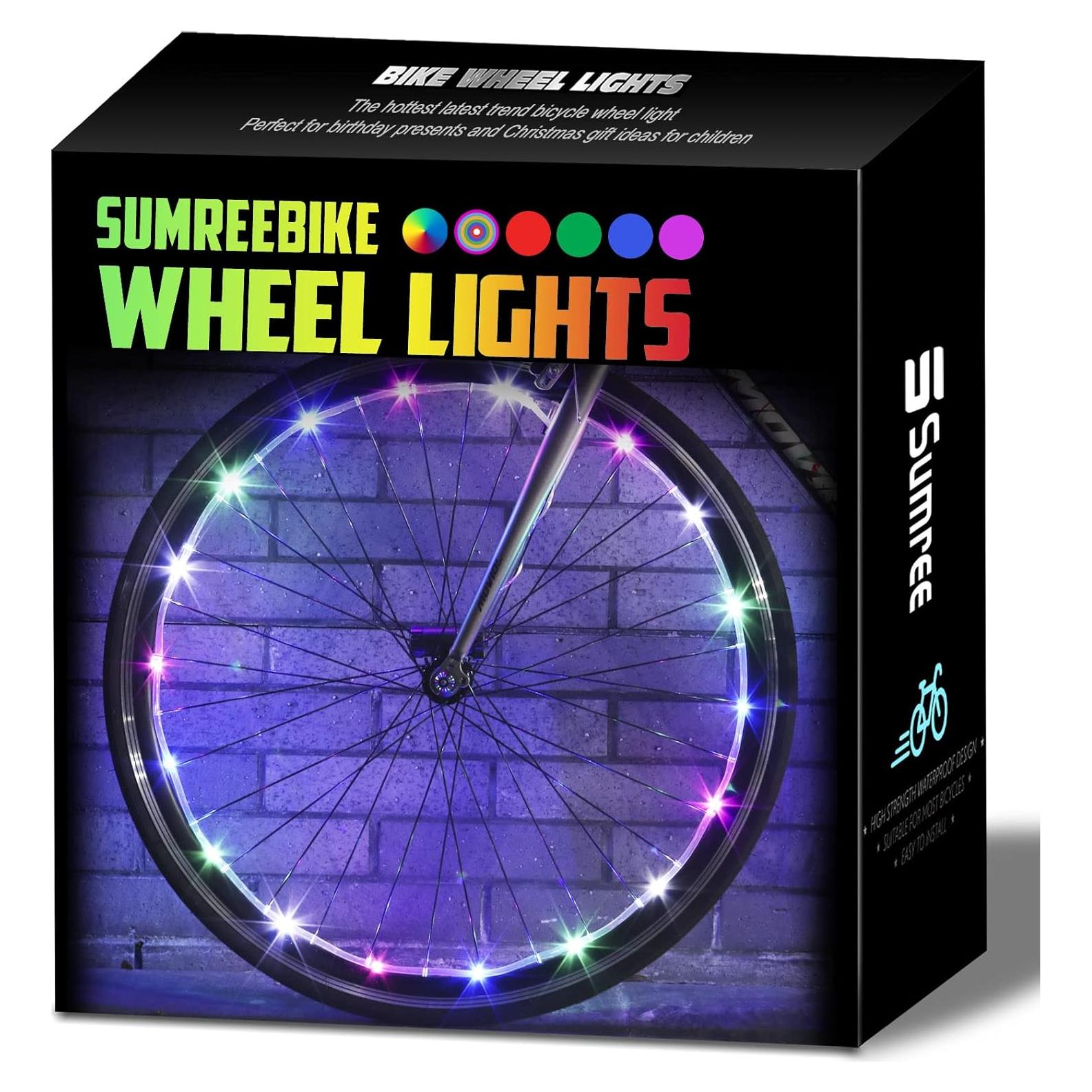 Luces de Rueda de Bicicleta LED Sumree Arcoíris Recargables