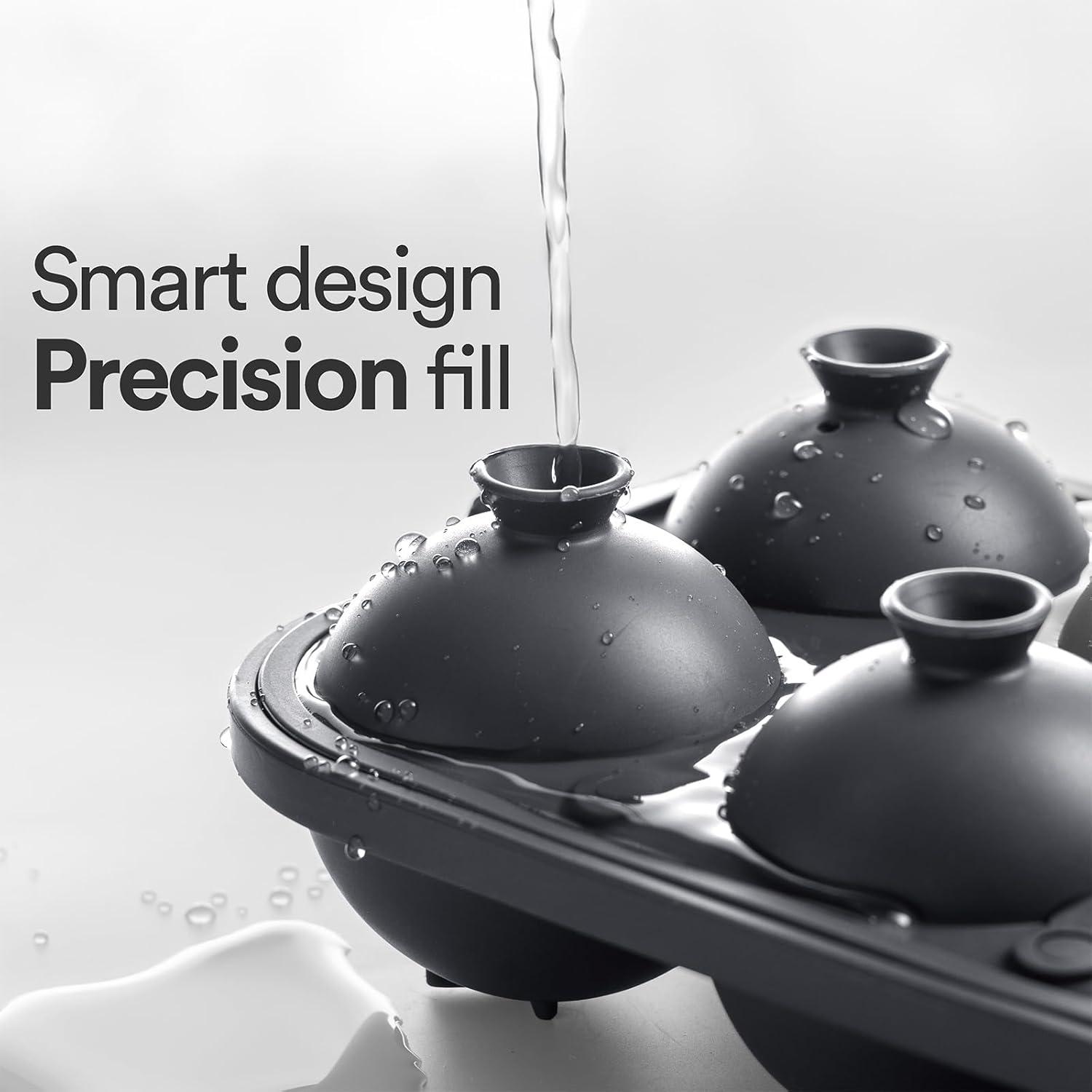 Molde de Hielo Glacio de Silicona Grande 6 Esferas 6.35 cm