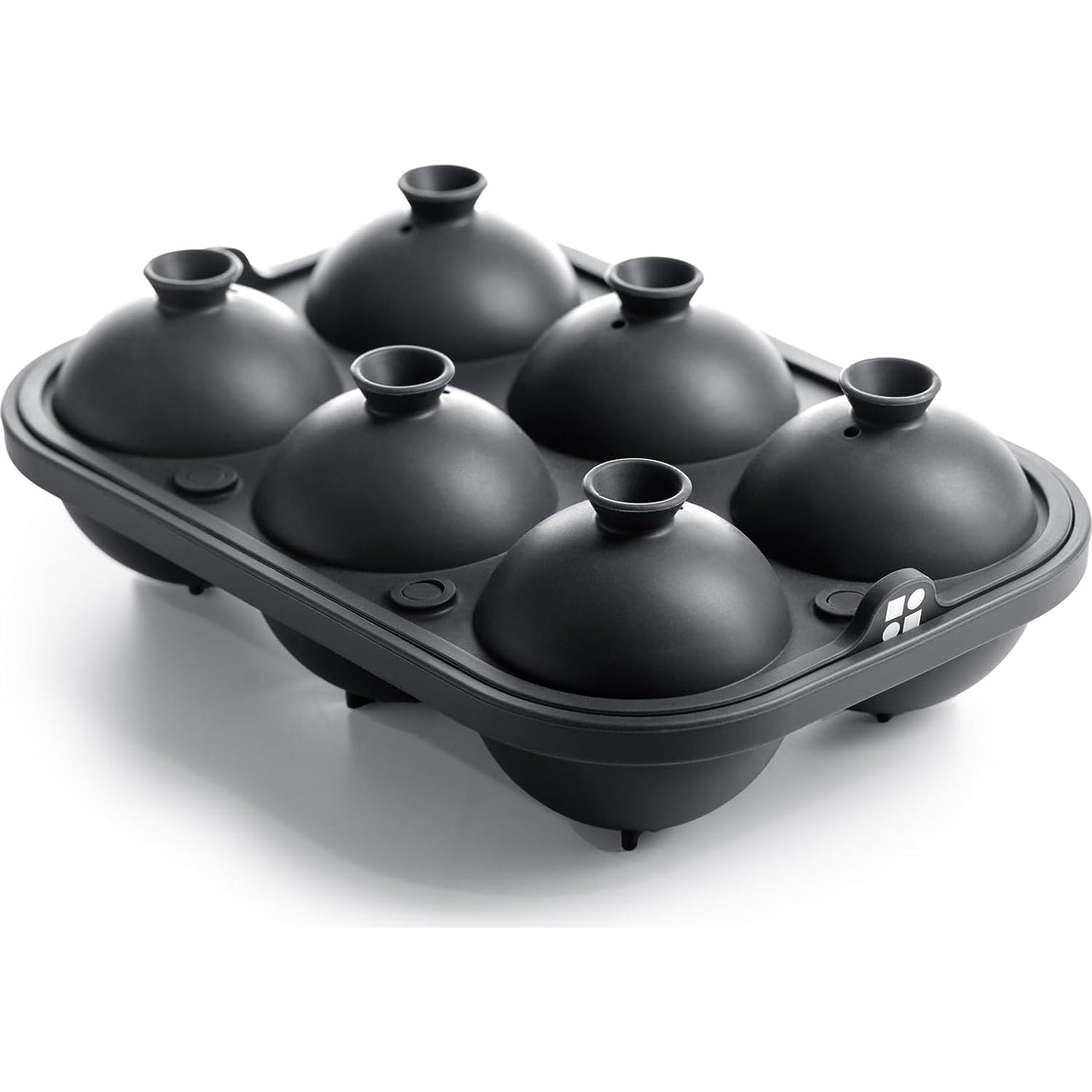 Molde de Hielo Glacio de Silicona Grande 6 Esferas 6.35 cm