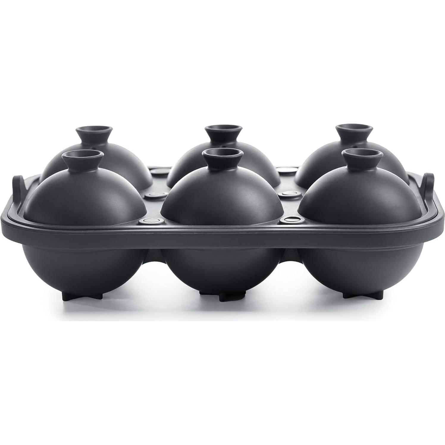 Molde de Hielo Glacio de Silicona Grande 6 Esferas 6.35 cm