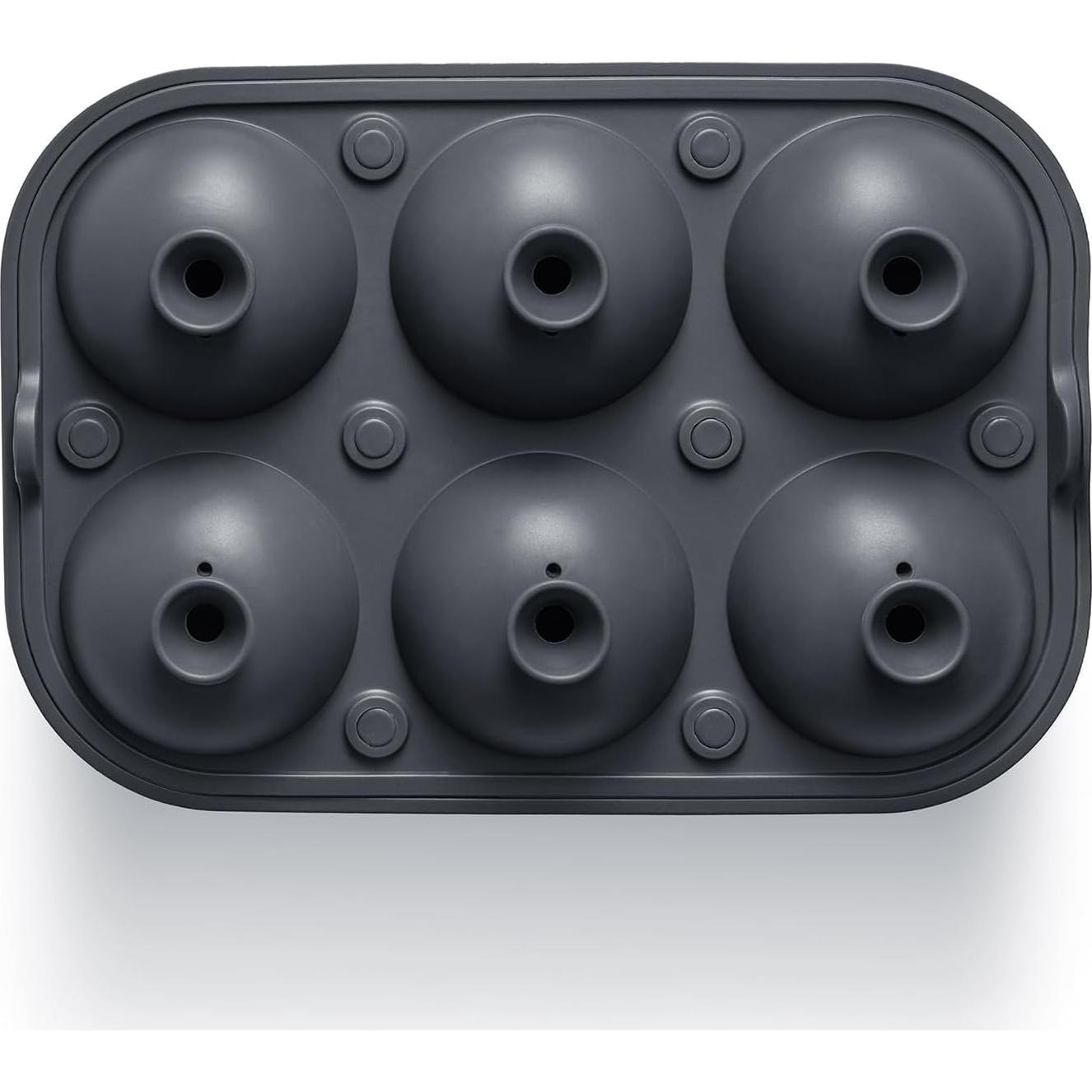 Molde de Hielo Glacio de Silicona Grande 6 Esferas 6.35 cm