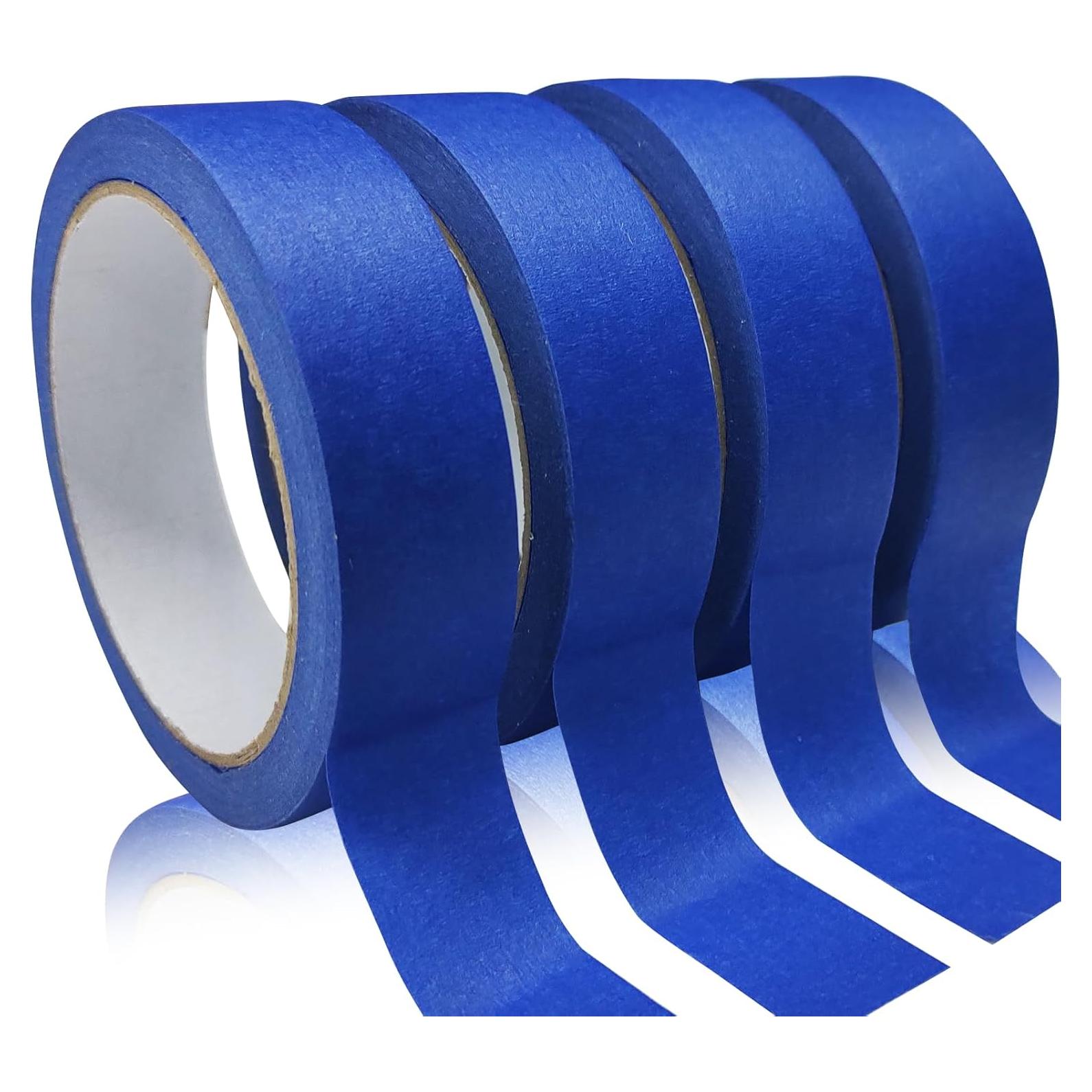Cinta de Pintor Azul Smaring 4 Rollos 2.54cm x 20.12m Sin Residuo