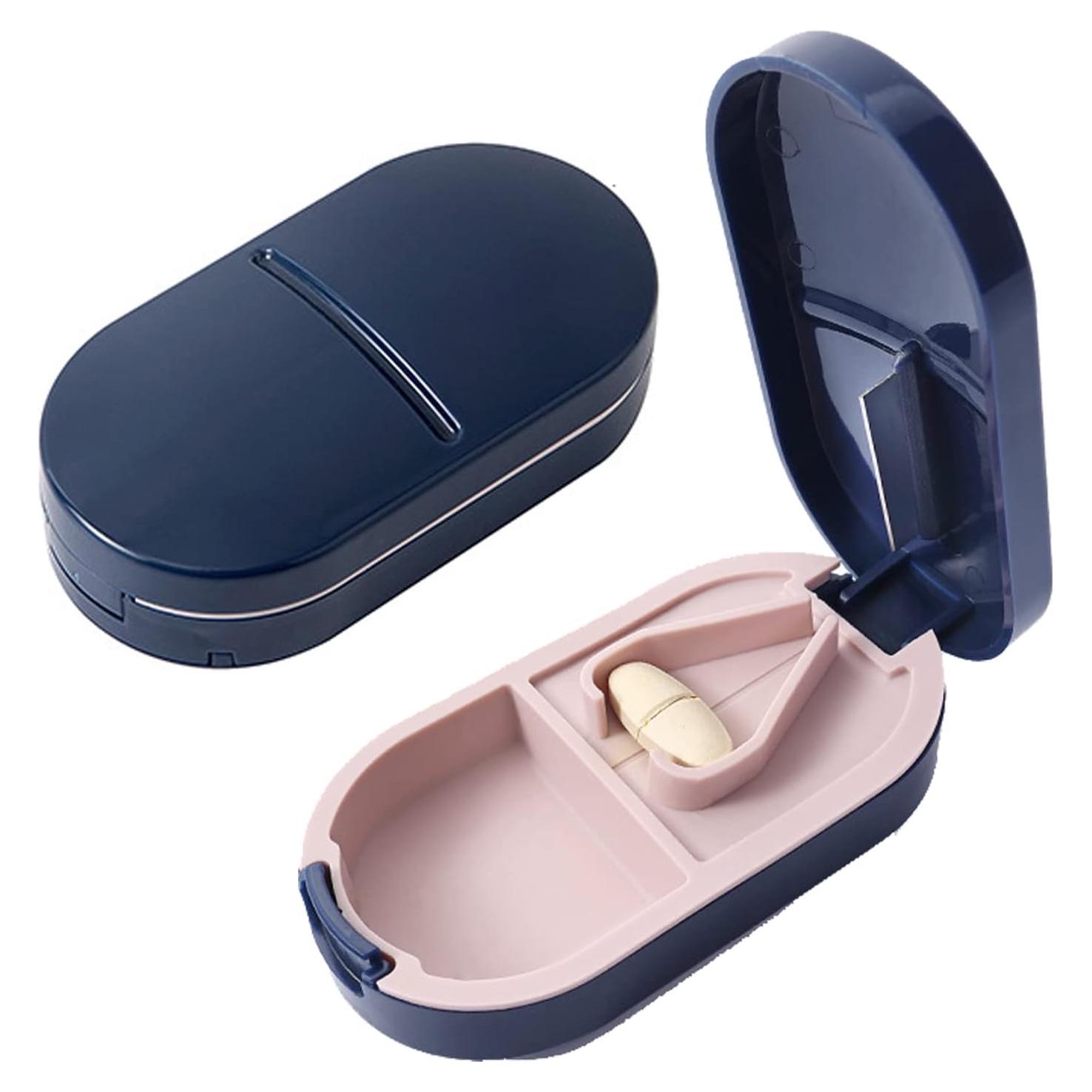 Cortador de Pastillas 2 en 1 HOWINN Azul Real con Estuche