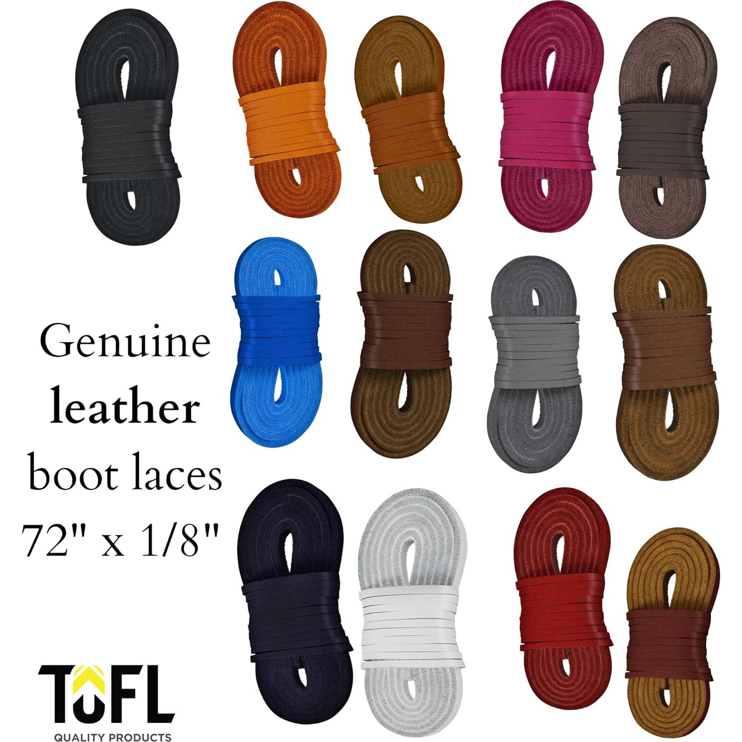 Cuerdas de Botas de Cuero TOFL 182.88 cm Alta Resistencia