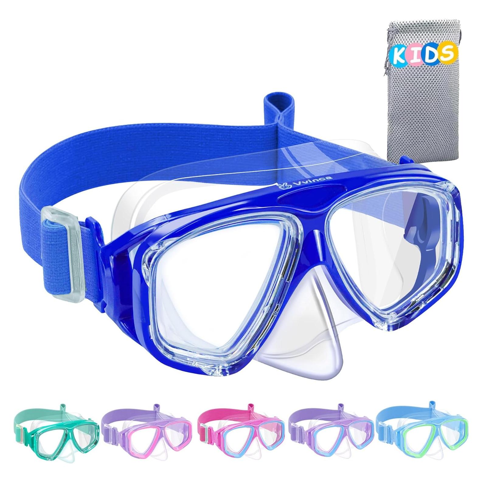 Gafas de natación Vvinca para niños 3-14 años, anti-vaho UV