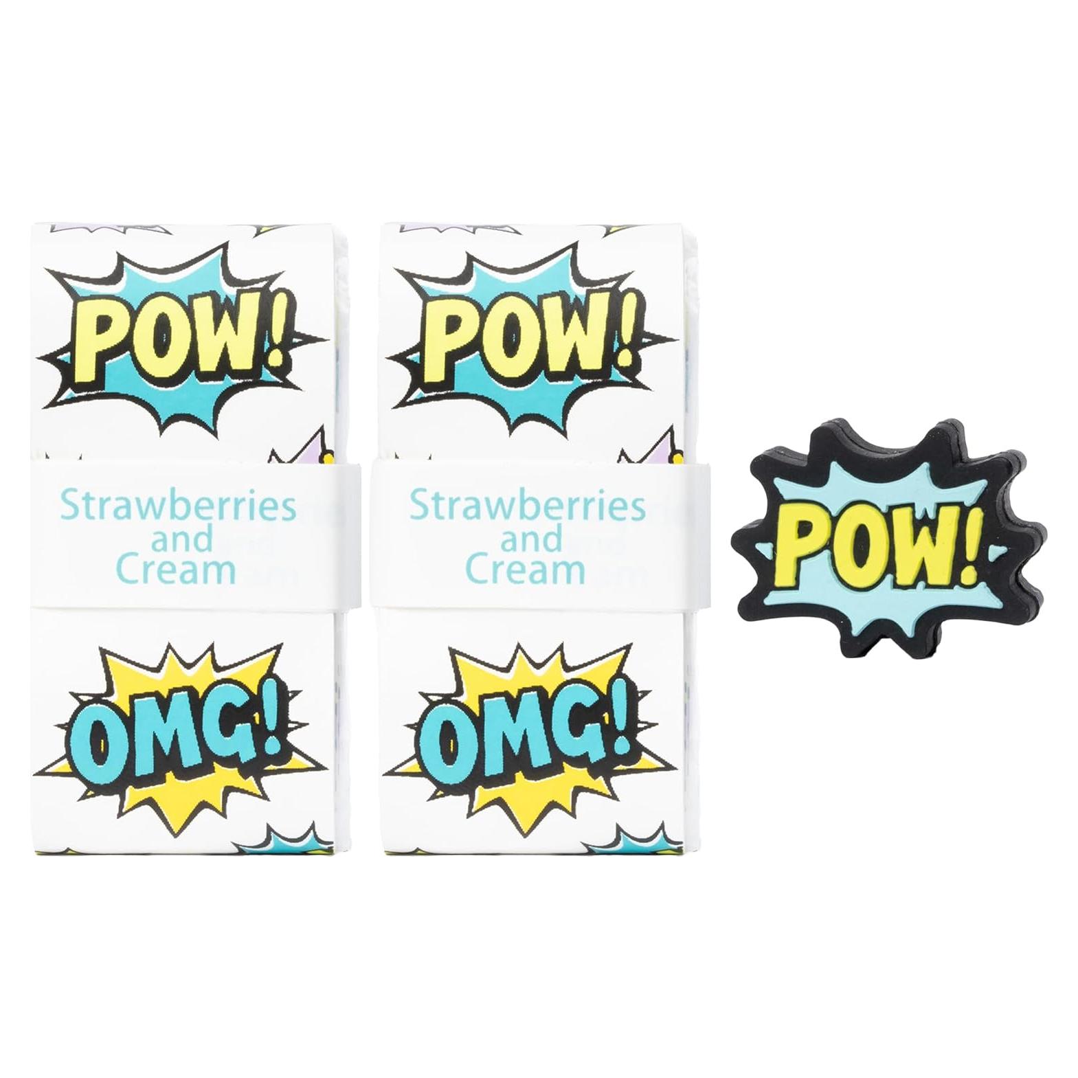 Juego de Empuñaduras y Amortiguador de Tenis Fresas y Crema