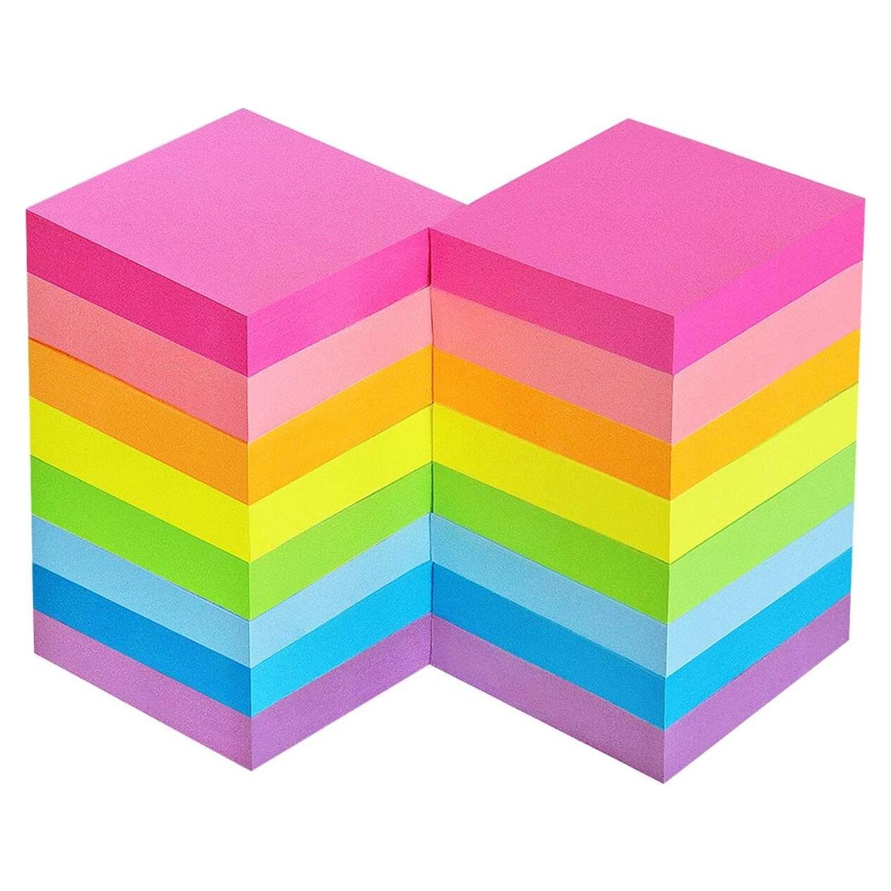 Notas Adhesivas Eastern Wolf 5x5 cm 16 Paquetes 100 Hojas