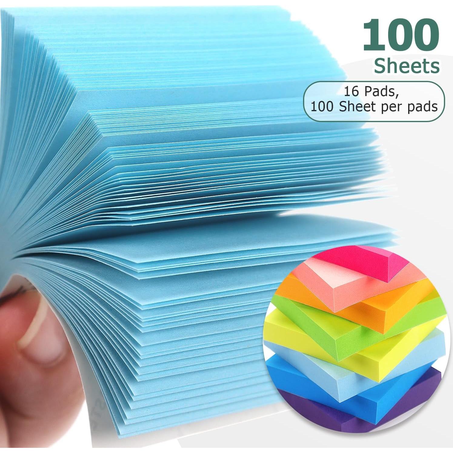 Notas Adhesivas Eastern Wolf 5x5 cm 16 Paquetes 100 Hojas