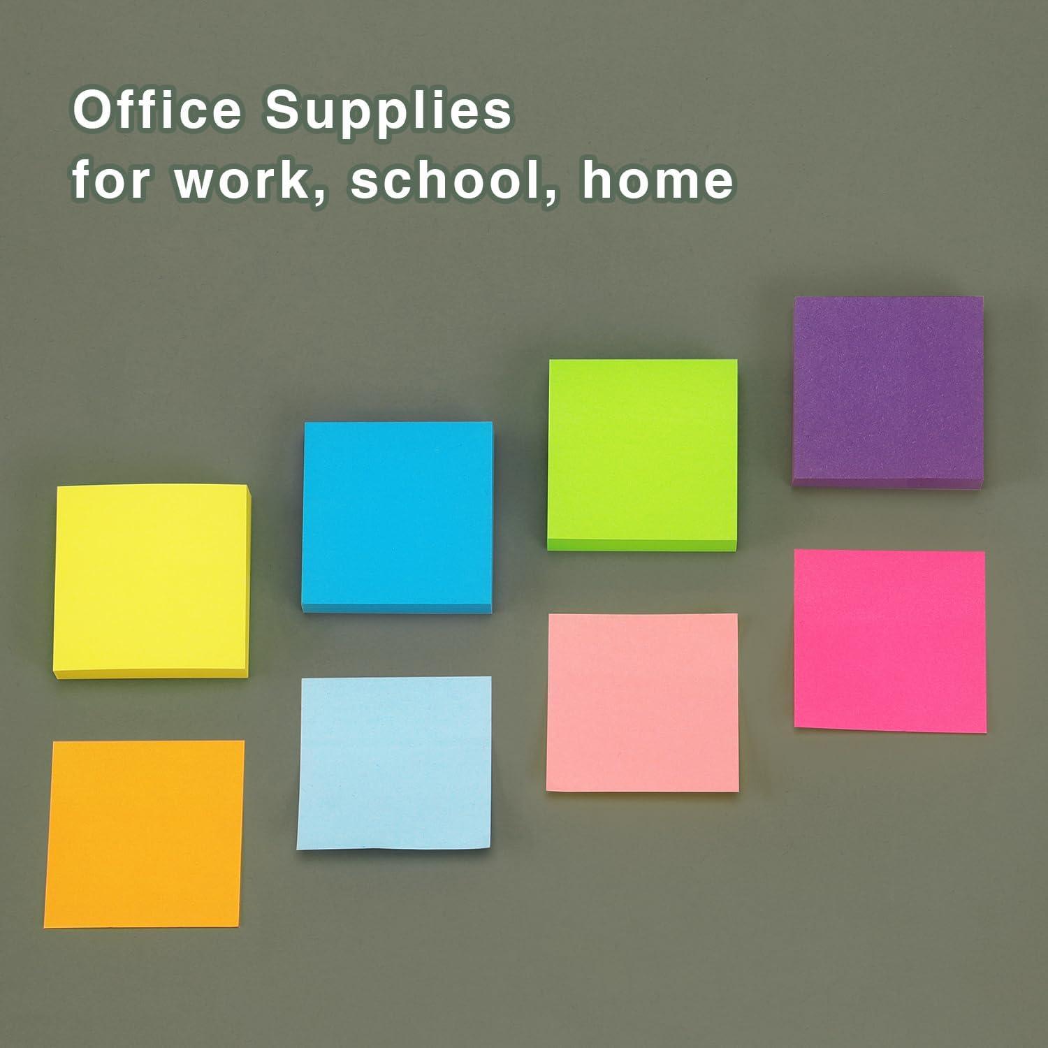 Notas Adhesivas Eastern Wolf 5x5 cm 16 Paquetes 100 Hojas