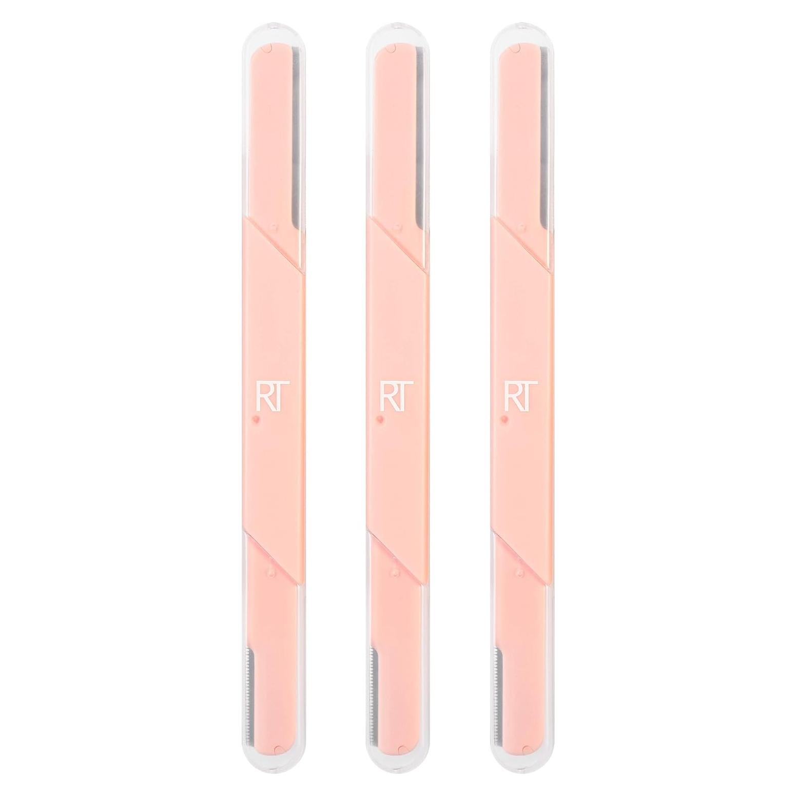 Cuchillas faciales Real Techniques, set de 3 piezas, doble extremo