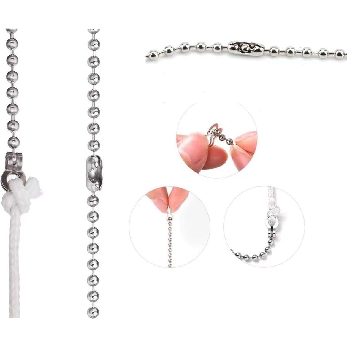 Paquete de 2 Extensiones de Cadena de Tirar SUNIYUILD 1m