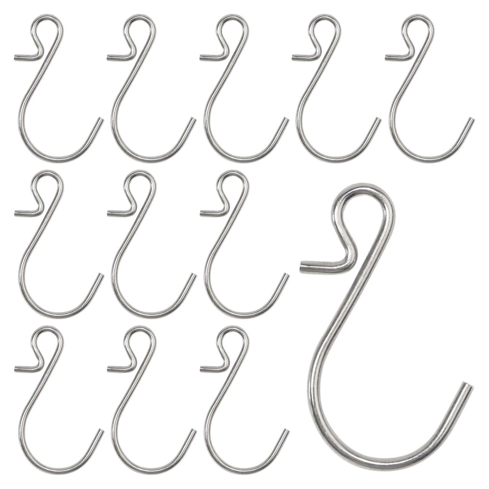 Ganchos en S Pequeños Esenciales Millennial 35 Piezas Plateados