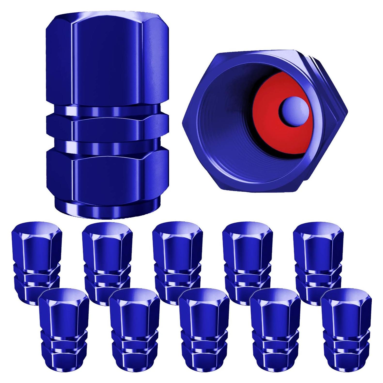 Tapas de Válvula de Neumático SAMIKIVA 12 Unidades Azul
