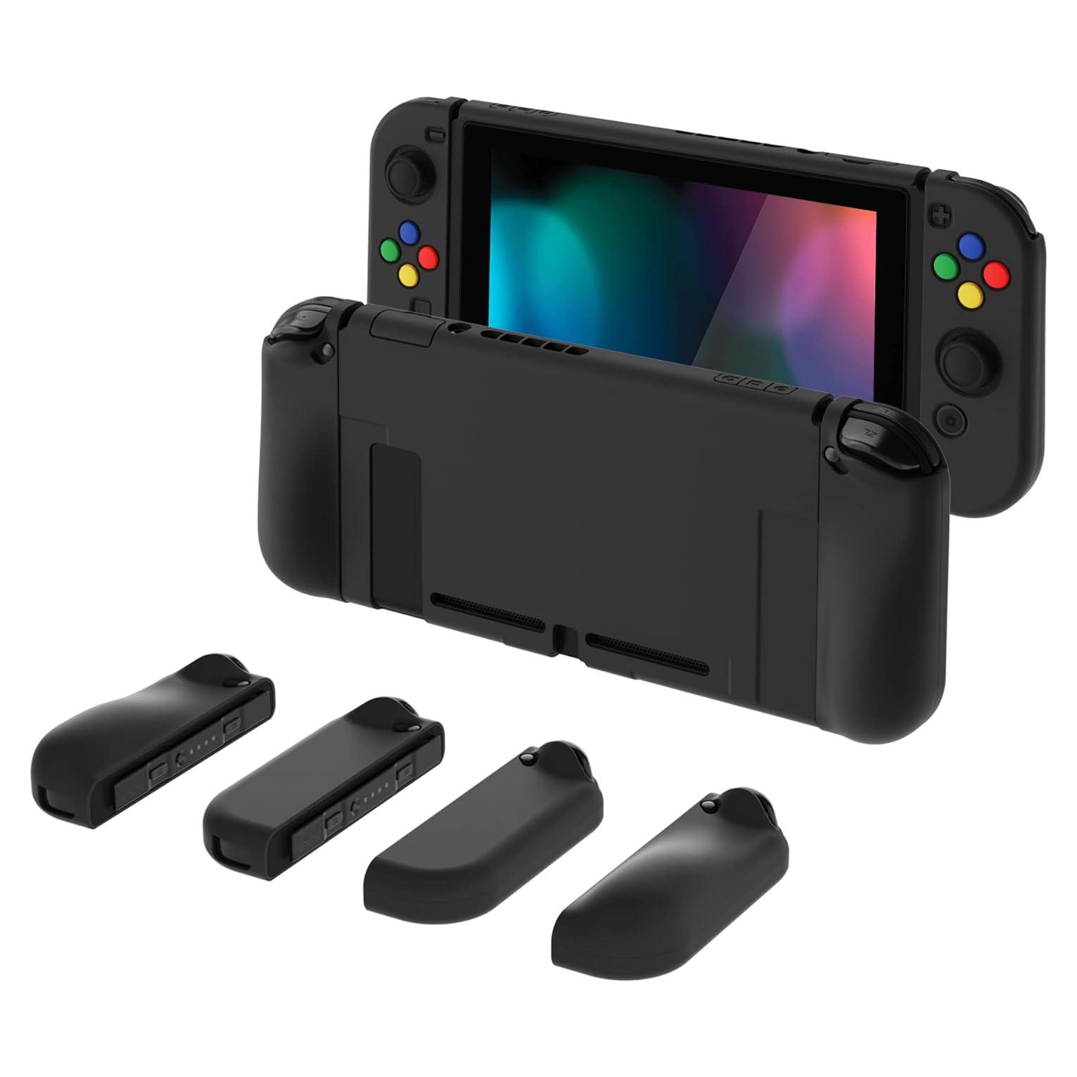 Cubiertas Ergonómicas PlayVital para Nintendo Switch - Negro