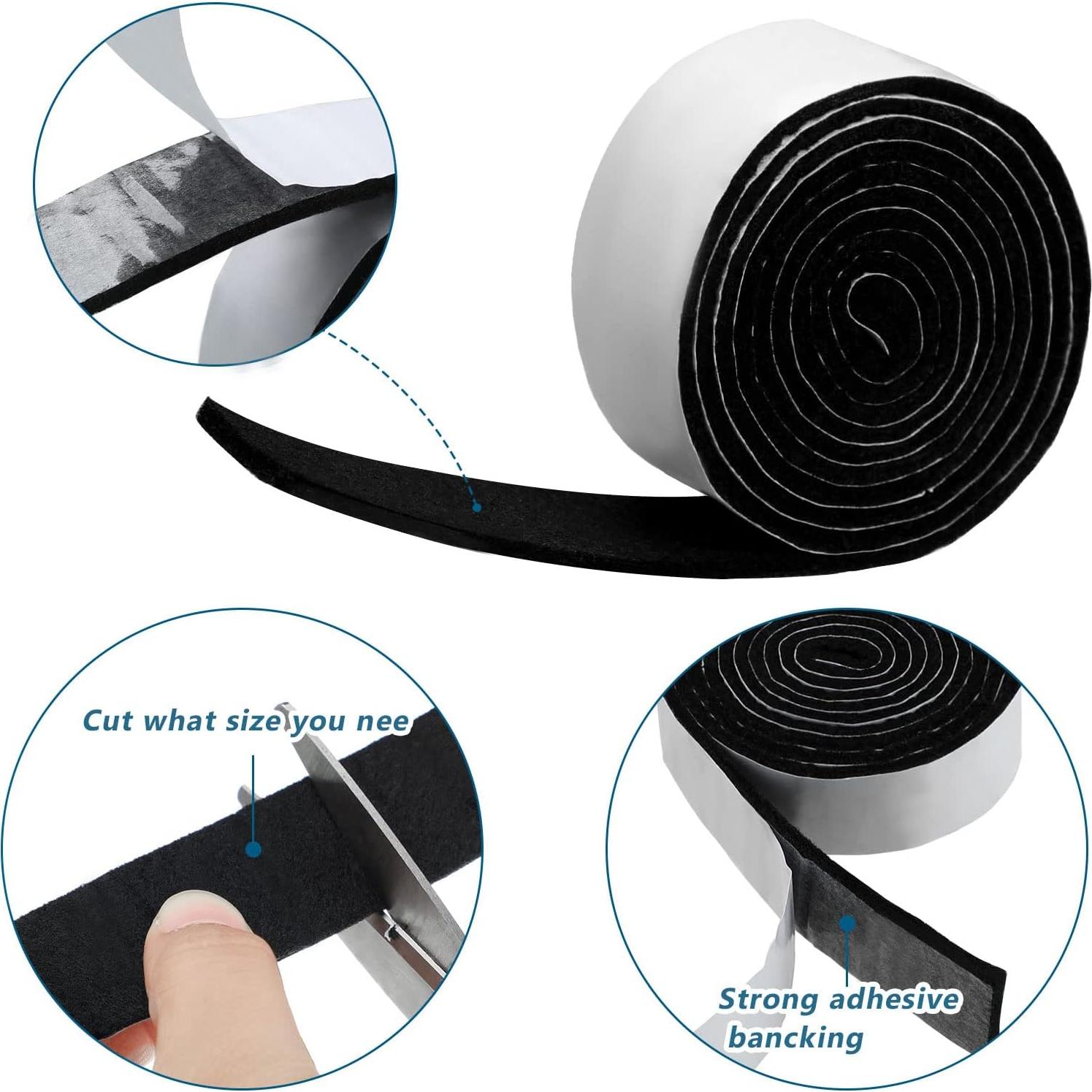 Tiras de Fieltro Autoadhesivas Shappy 120x2.54cm - 2 Paquetes