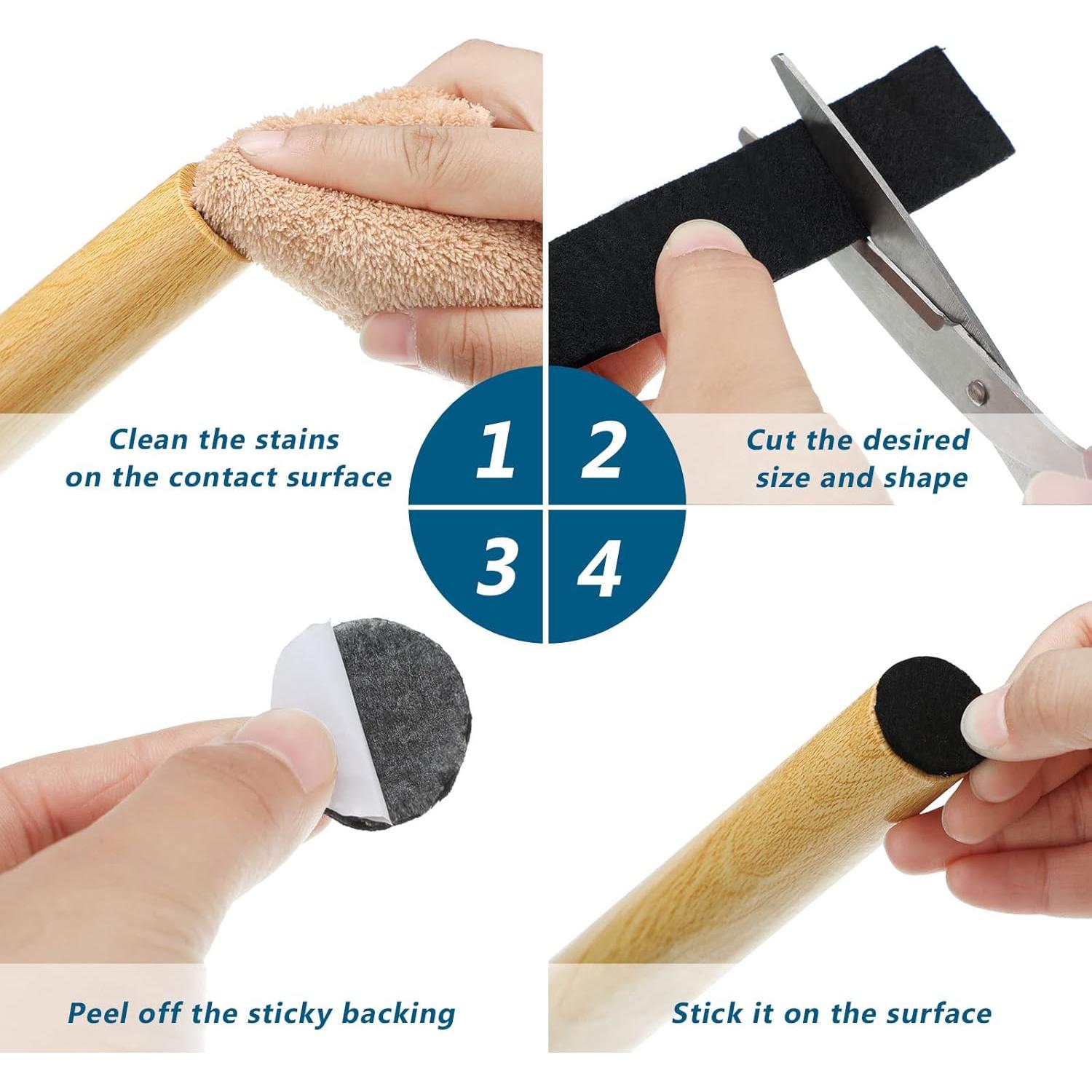 Tiras de Fieltro Autoadhesivas Shappy 120x2.54cm - 2 Paquetes