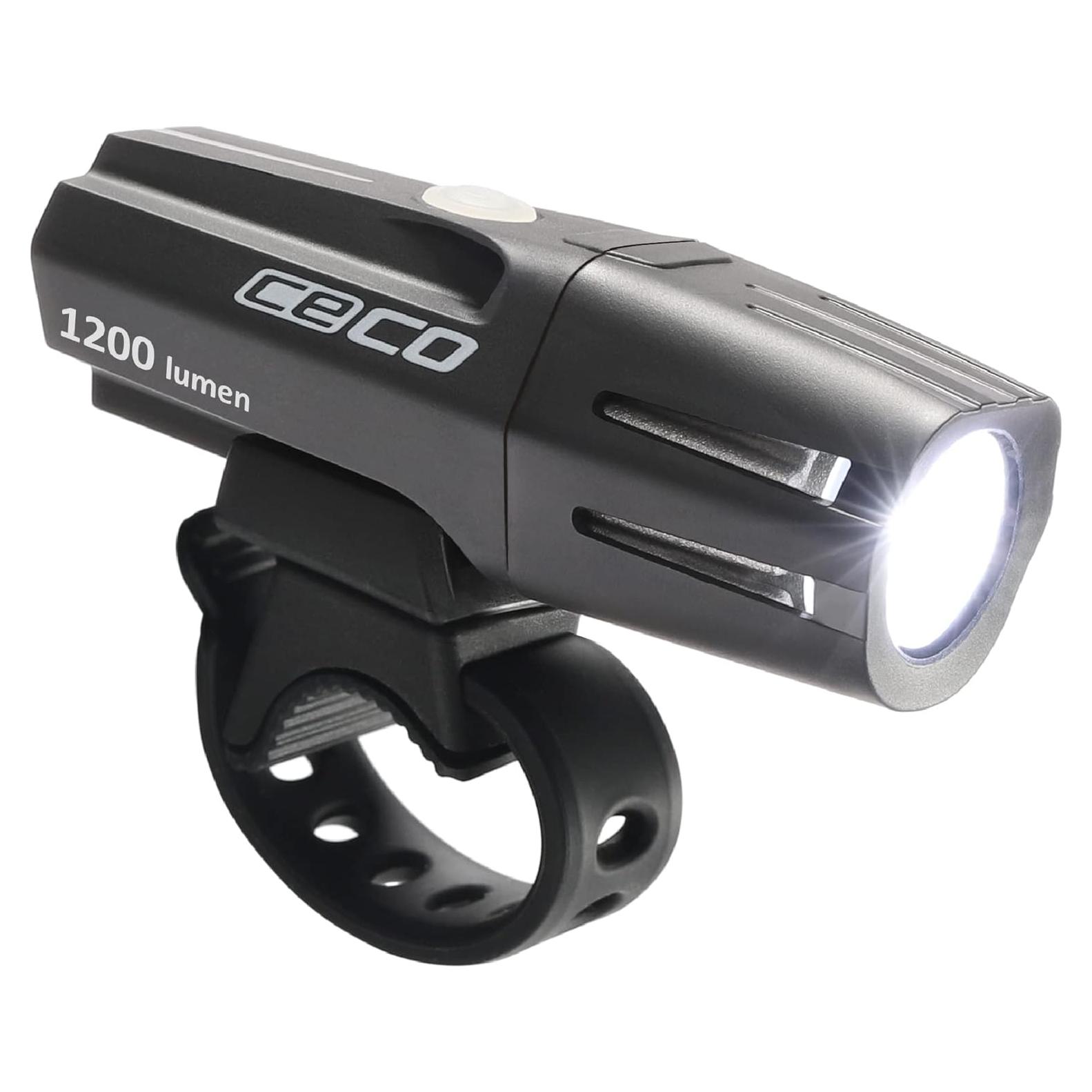 Faro de Bicicleta CECO F1200 1200 Lúmenes USB IP67 Resistente