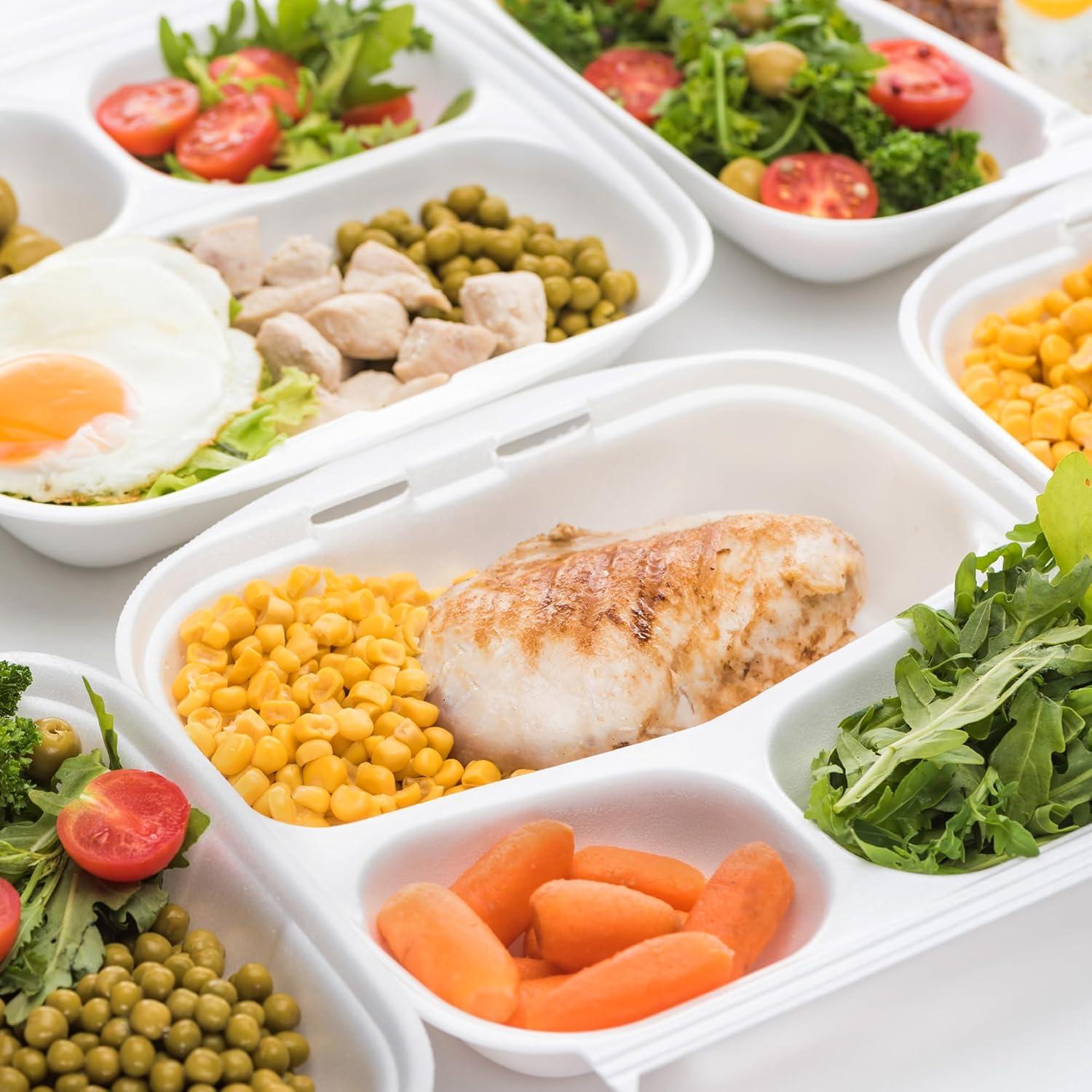 Contenedores Compostables Freshware 20x20 cm - Paquete de 50