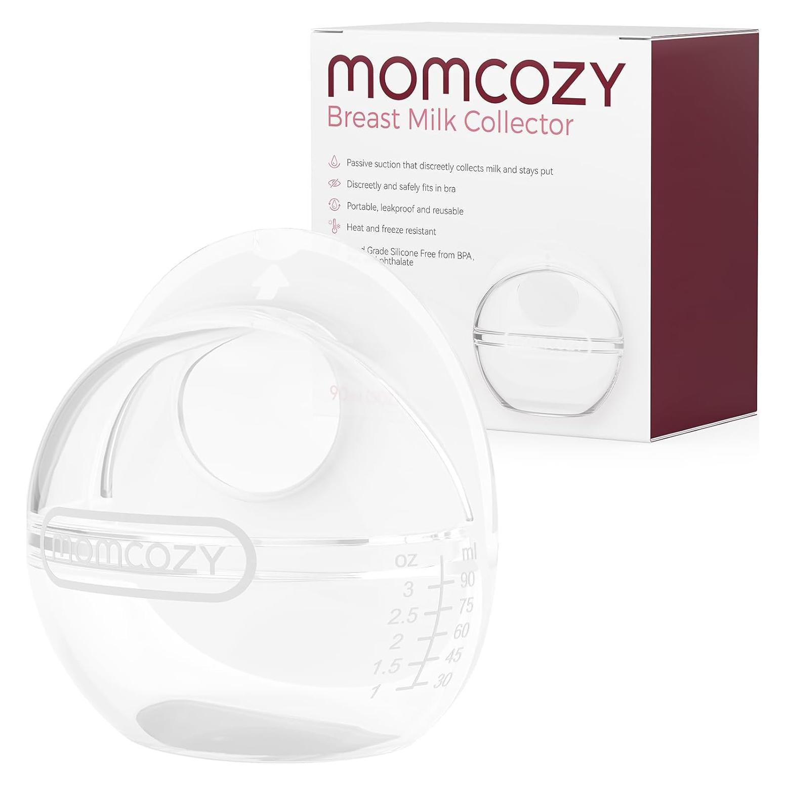Recolector de Leche Materna Momcozy 90ml Silicona Reutilizable