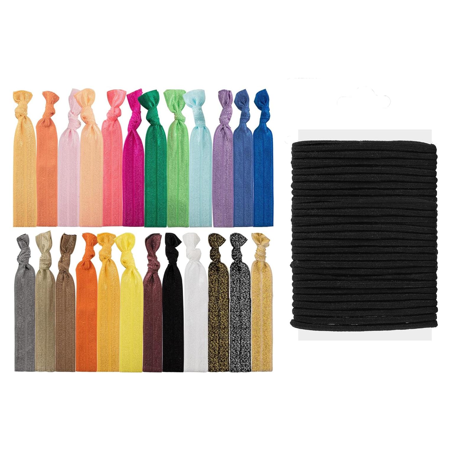 Juego de 60 Cintas para el Cabello 79STYLE - Sin Daño, Elásticas