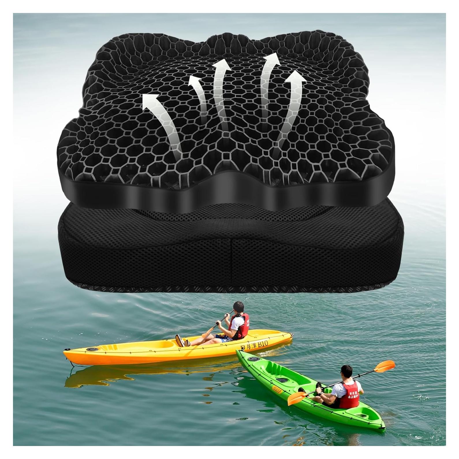 Cojín de Asiento de Gel Impermeable JINSILU 41x37cm Antideslizante