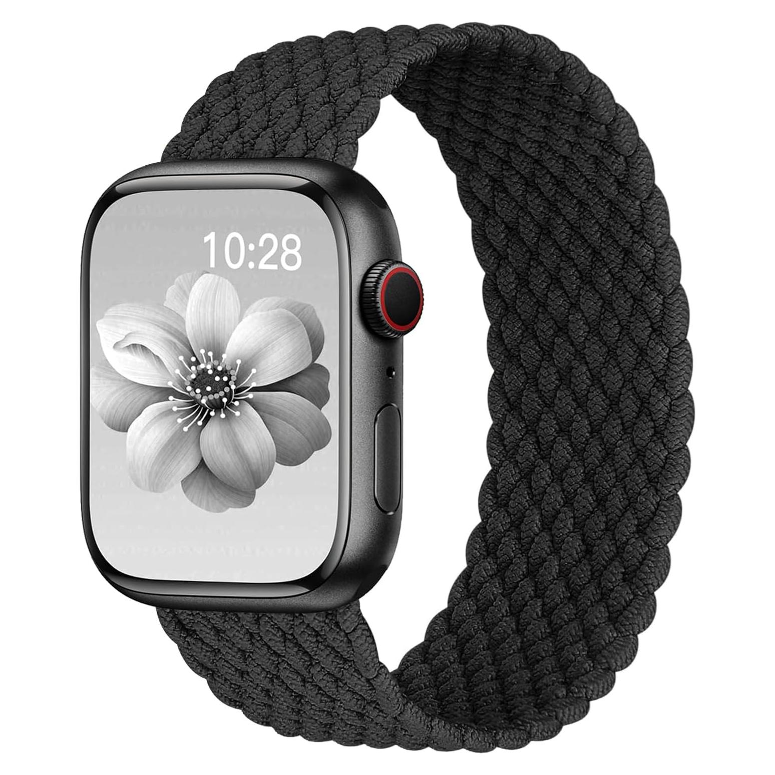 Banda trenzada Solo Loop DMVEIMAL para Apple Watch 38-49mm
