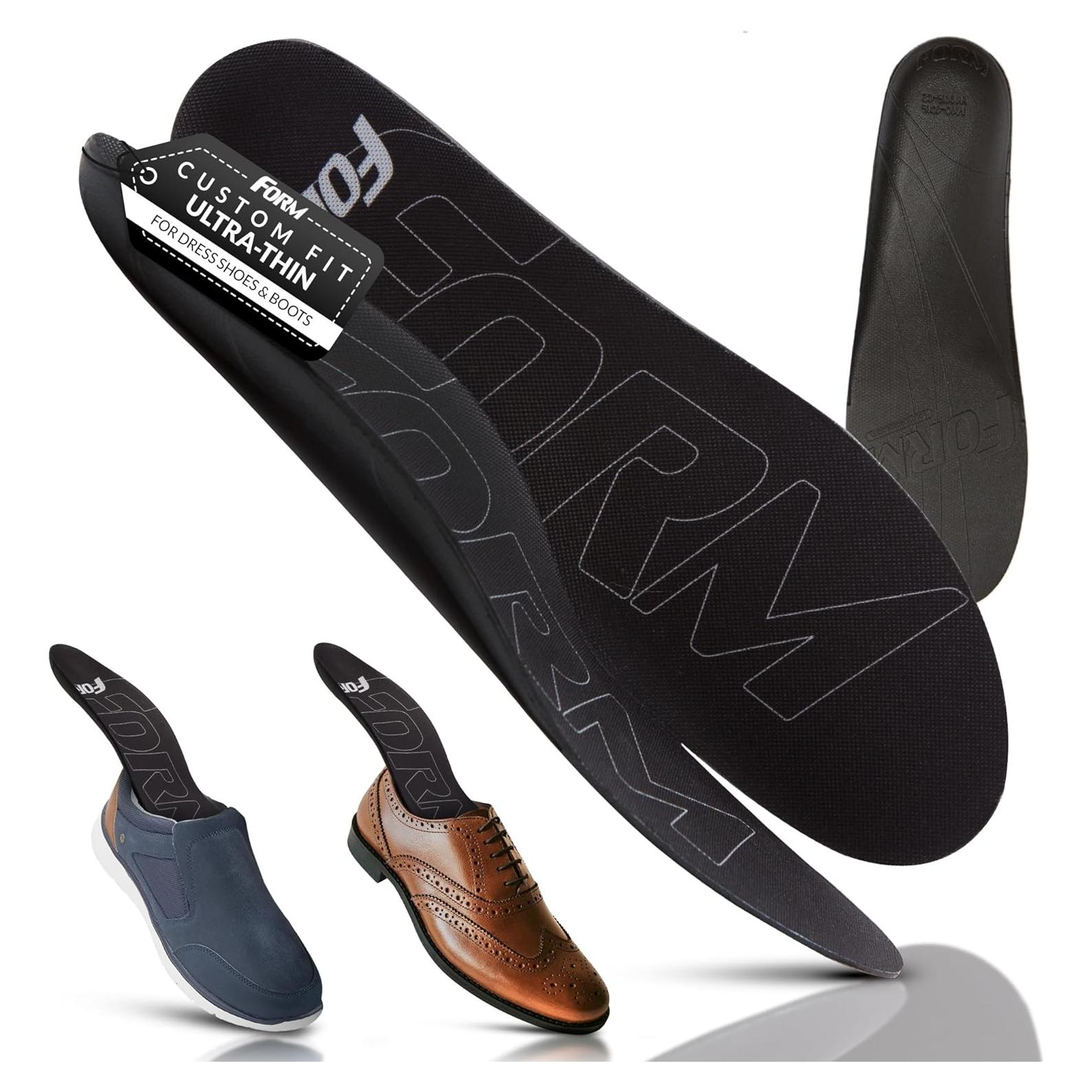 Plantillas Ultra Finas FORM para Fascitis Plantar - Negro 5.5-6