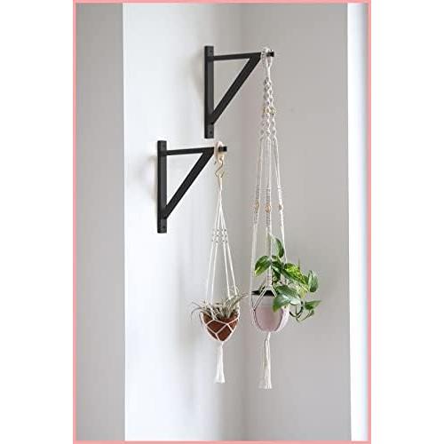 Soporte de Madera Montado en Pared FRIADE - Juego de 2, Negro