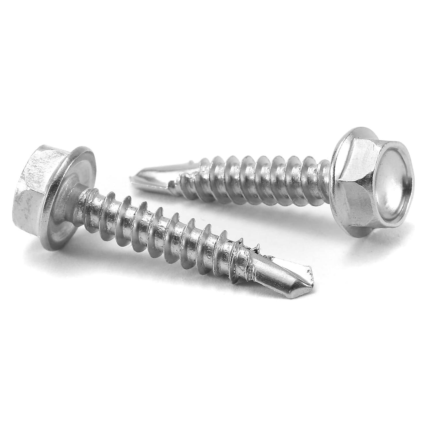 Tornillos Autoperforantes SG TZH #8 x 2.54 cm Acero Inoxidable 410 100PCS