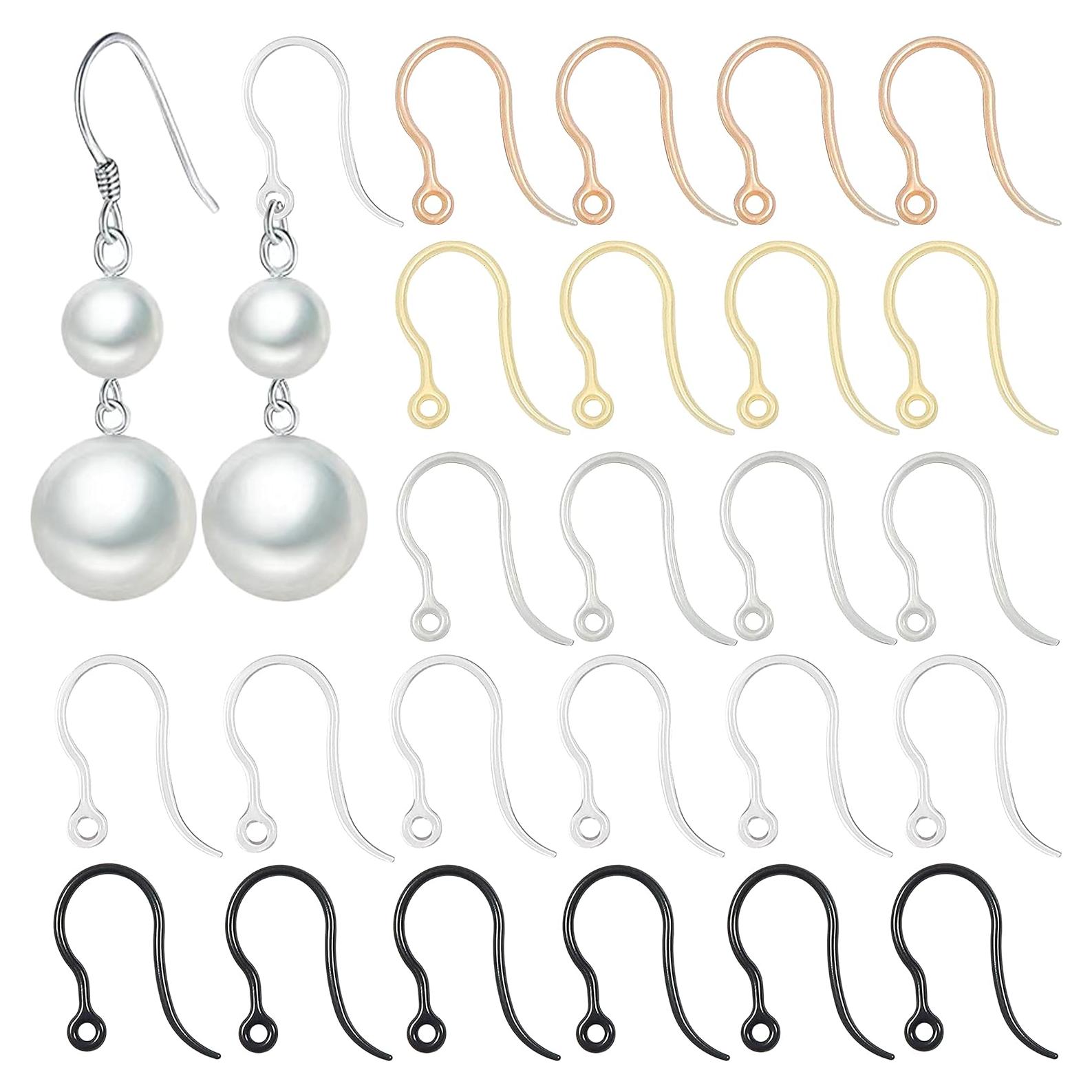 60 Ganchos de Aretes Plásticos Anti-Alergia OwlkOrmy 5 en 1