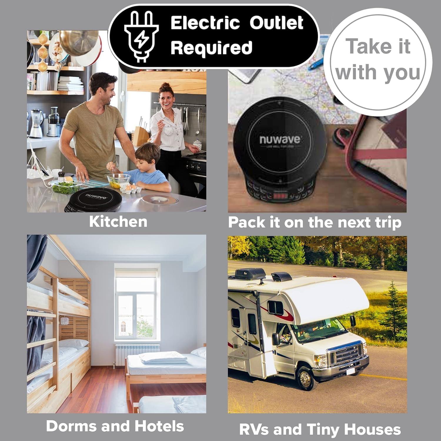 Cocina de Inducción Nuwave PIC Flex 1300W + Sartén 23cm