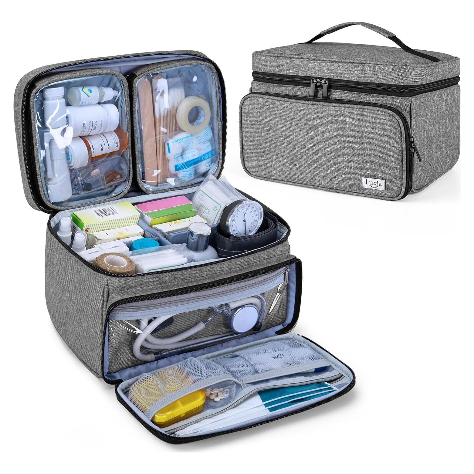 Bolsa de Medicina LUXJA Gris con 2 Bolsas Desmontables