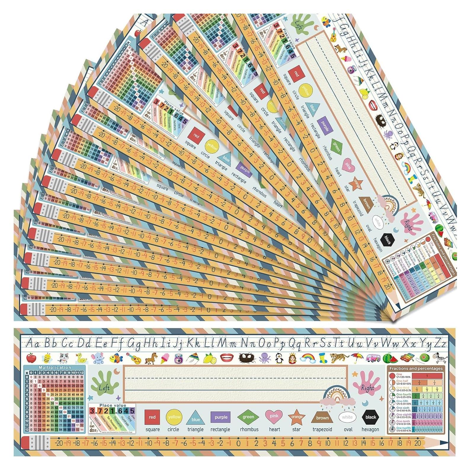 Placas de Nombre para Aula Outus 36 Pcs 10.67x36.32 cm